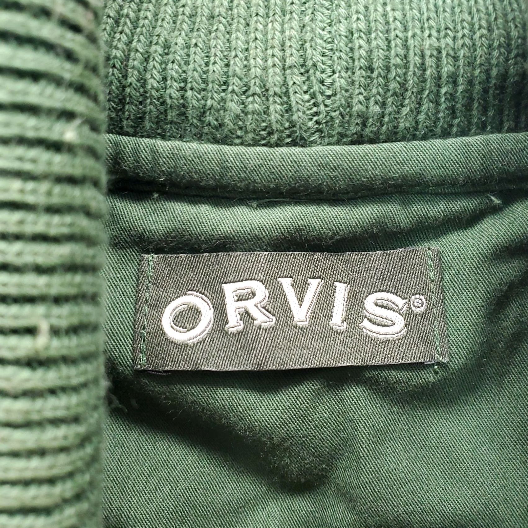 Orvis VINTAGE Orvis Sweater Mens XL Green Shawl Neck Knitted Solid 100% Cotton Pullover Long Sleeve Regular Fit Shirt Mens Size XL Size US XL / EU 56 / 4 - 5 Thumbnail