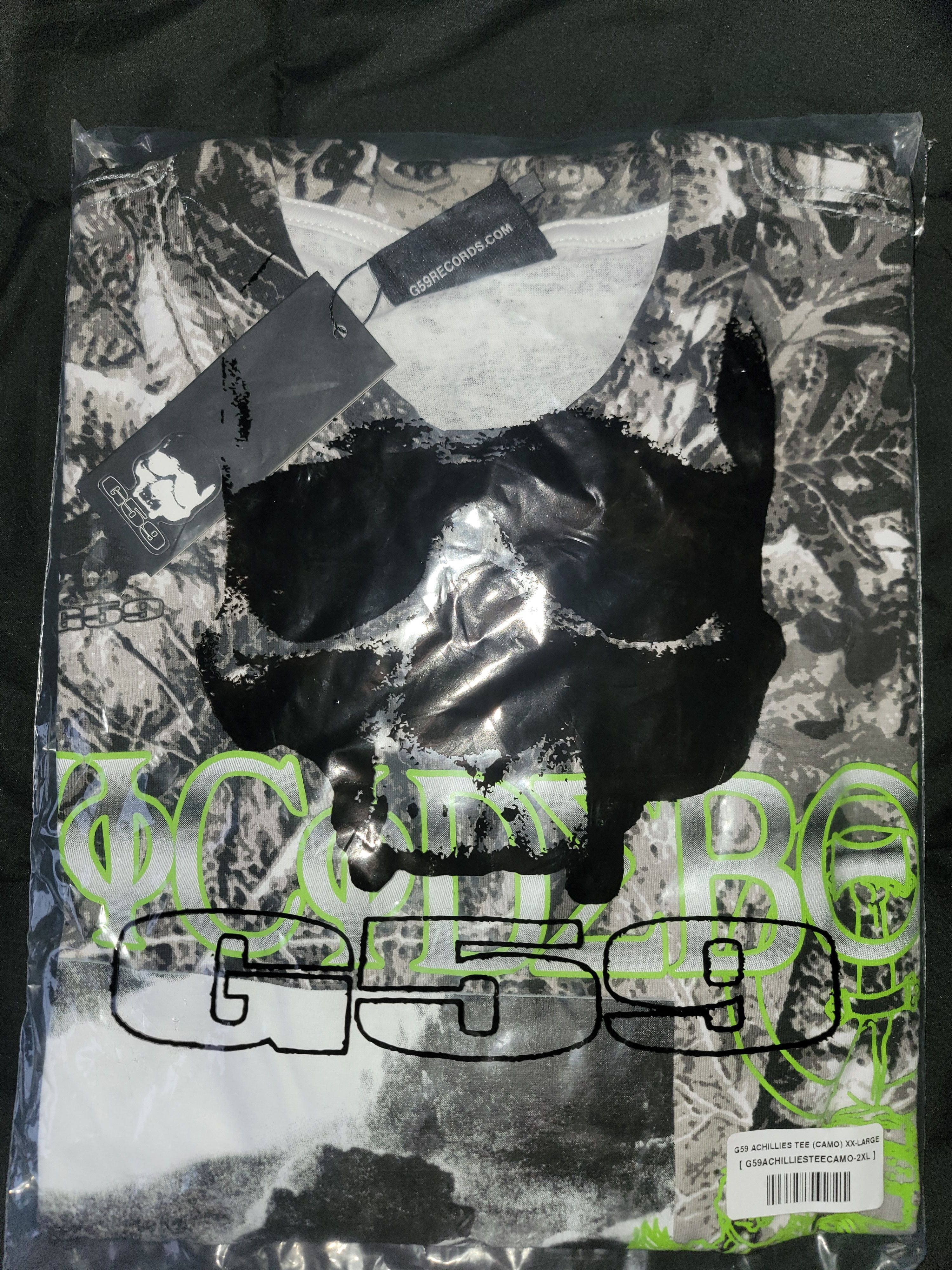 image of Fuck The Population x G59 Records G59 Camo Achilles 2Xl Tee, Men's