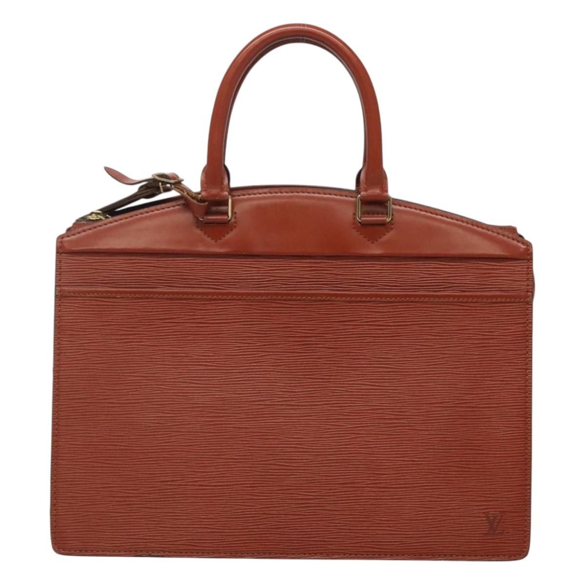 Louis Vuitton LOUIS VUITTON Epi Riviera Hand Bag Brown M48183 Size ONE SIZE - 2 Thumbnail
