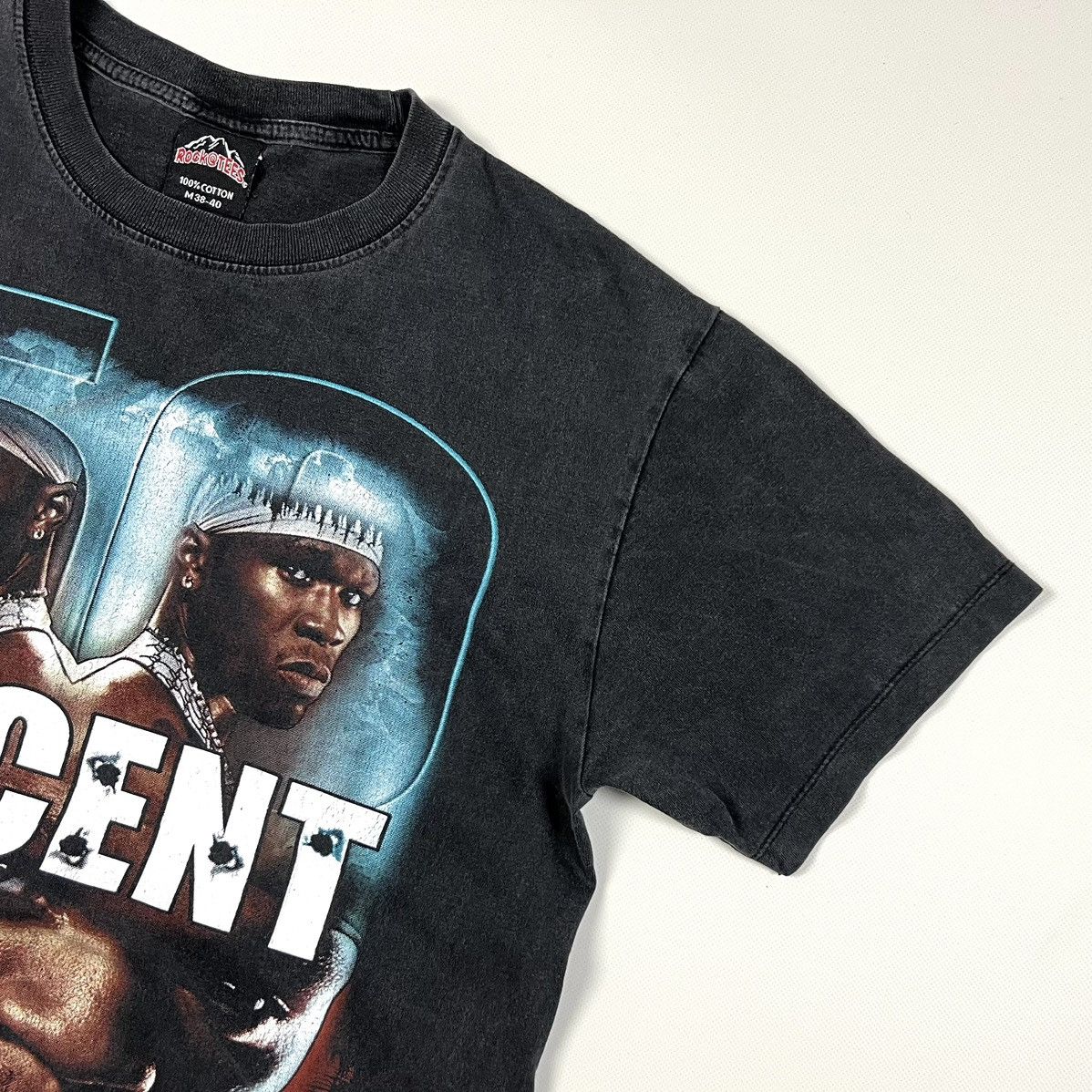 50 Cent × Rap Tees × Vintage Vintage 50 Cent Reverse logo Rap Hip Hop T Shirt Size S/M Size US M / EU 48-50 / 2 - 12 Thumbnail