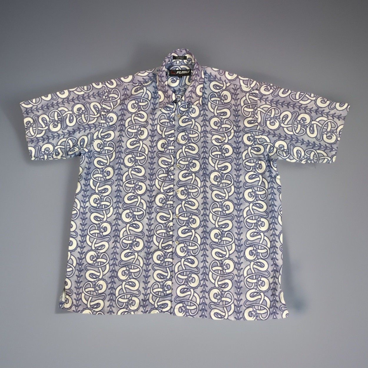 Fubu Vtg Y2K Fubu Purple Dragon Button Up Shirt Men's XL Size US XL / EU 56 / 4 - 1 Thumbnail