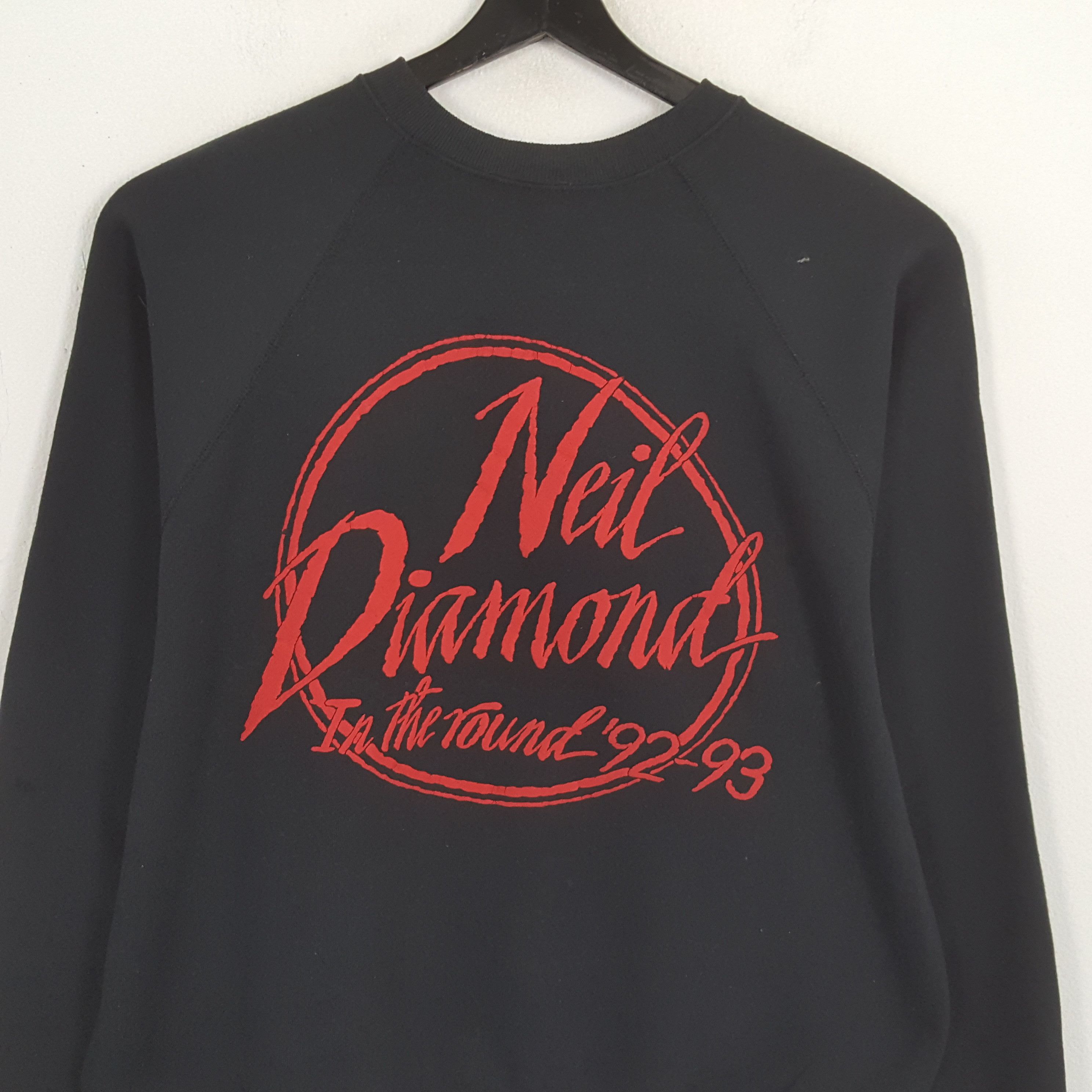 Band Tees × Vintage NEIL DIAMONDS Streetwear Style Vintage Sweatshirt Size US L / EU 52-54 / 3 - 2 Thumbnail