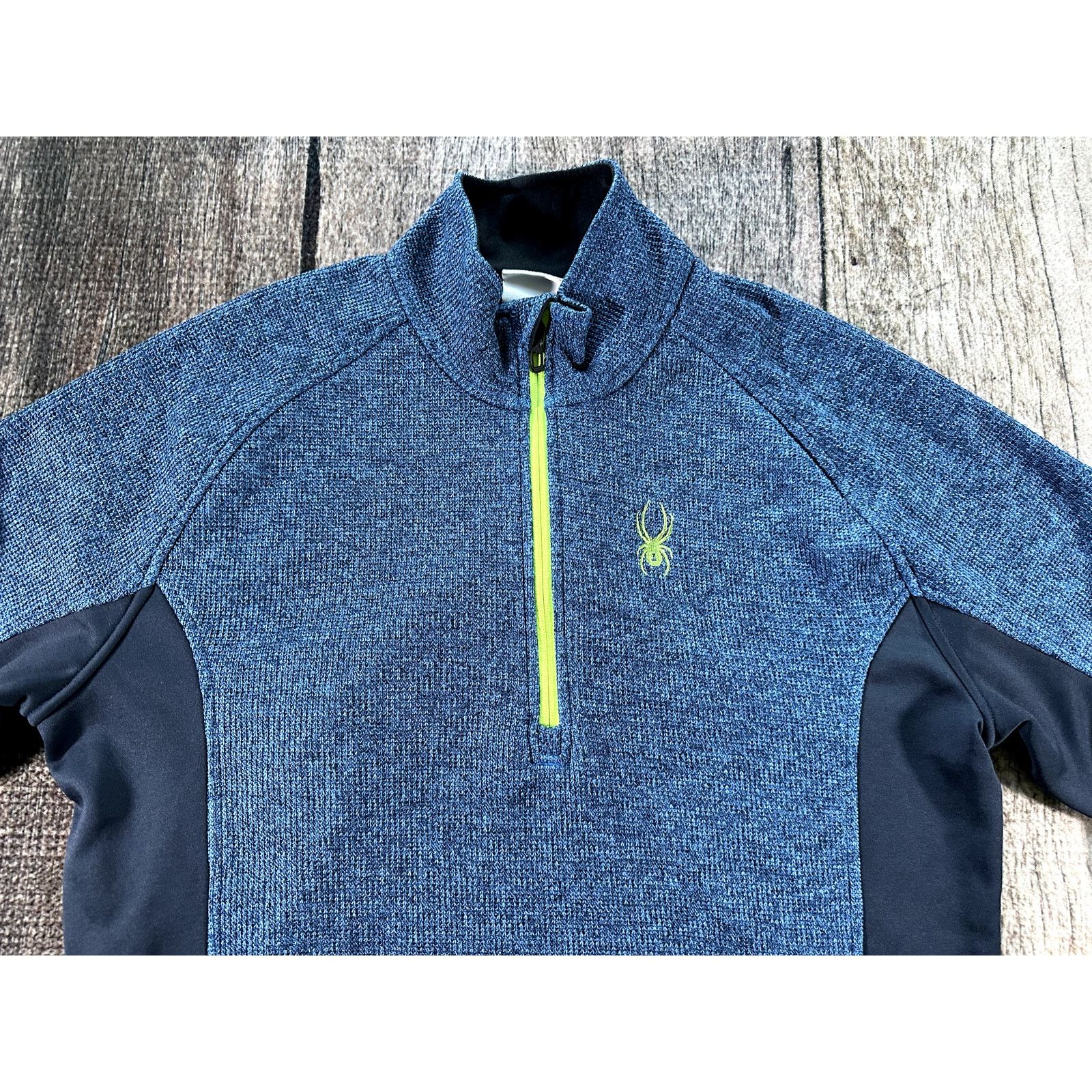 Spyder Spyder Mens Outbound Sweater Sz XL Quarter Zip Pullover Blue Size US XL / EU 56 / 4 - 2 Thumbnail