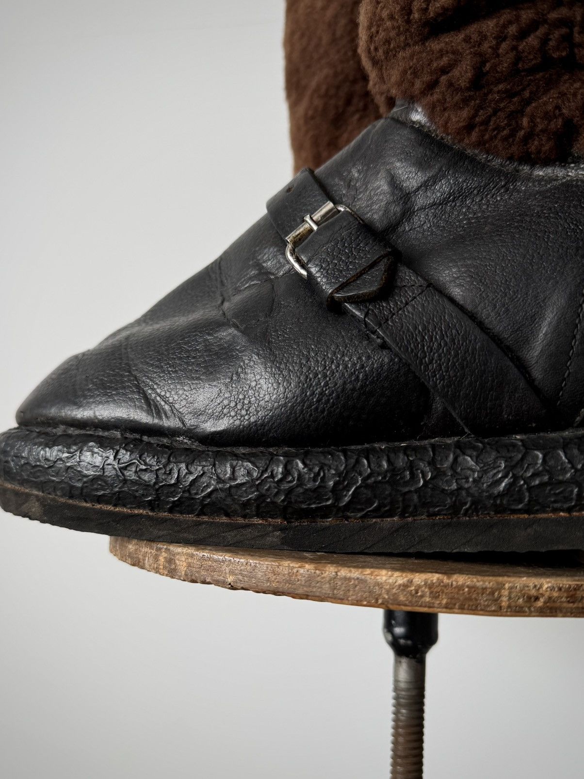 Vintage Vintage 1970s Soviet Air Force 'Unty' Pilot Fur Boots Size US 10 / EU 43 - 4 Thumbnail