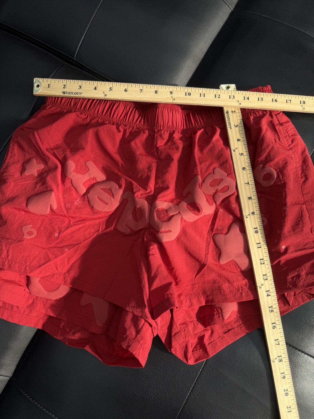 Sp5der Sp5der Double Layer STAR Shorts Size Large (NEW) Red Size US 31 - 6 Thumbnail
