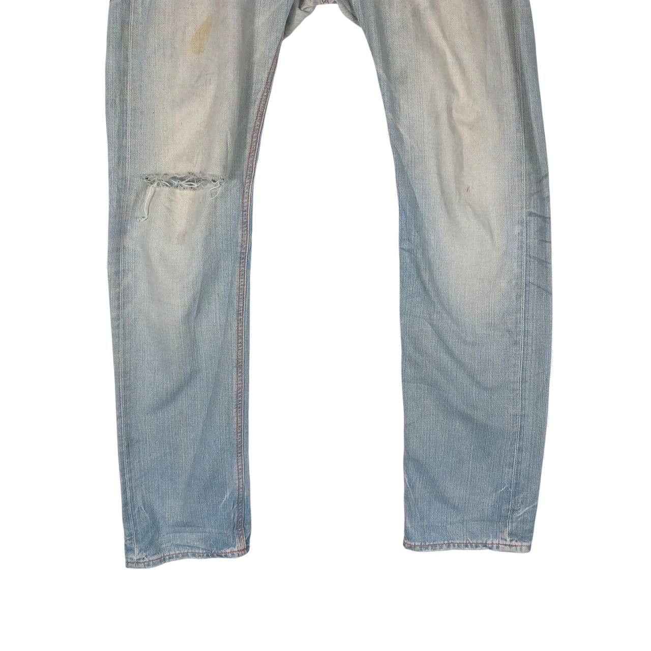 Lee Vintage Lee Distressed Light Wash Jeans Size US 38 / EU 54 - 3 Thumbnail