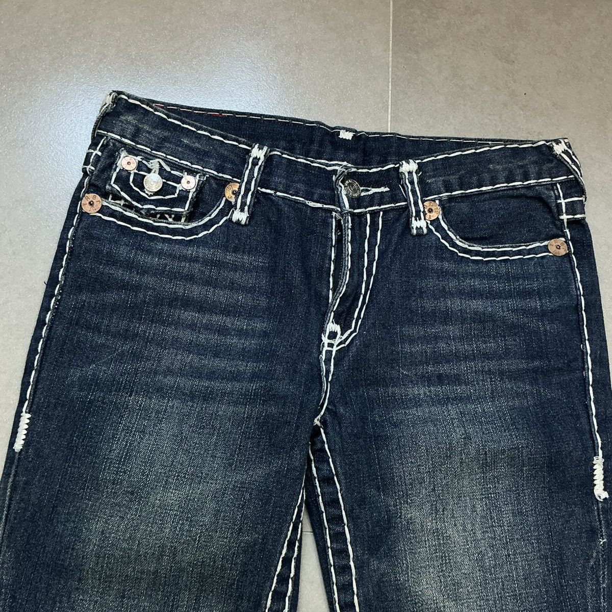 True Religion 00s True Religion Girls Joey Super T World Tour Flare Jeans Size 34" / US 12 / IT 48 - 3 Thumbnail