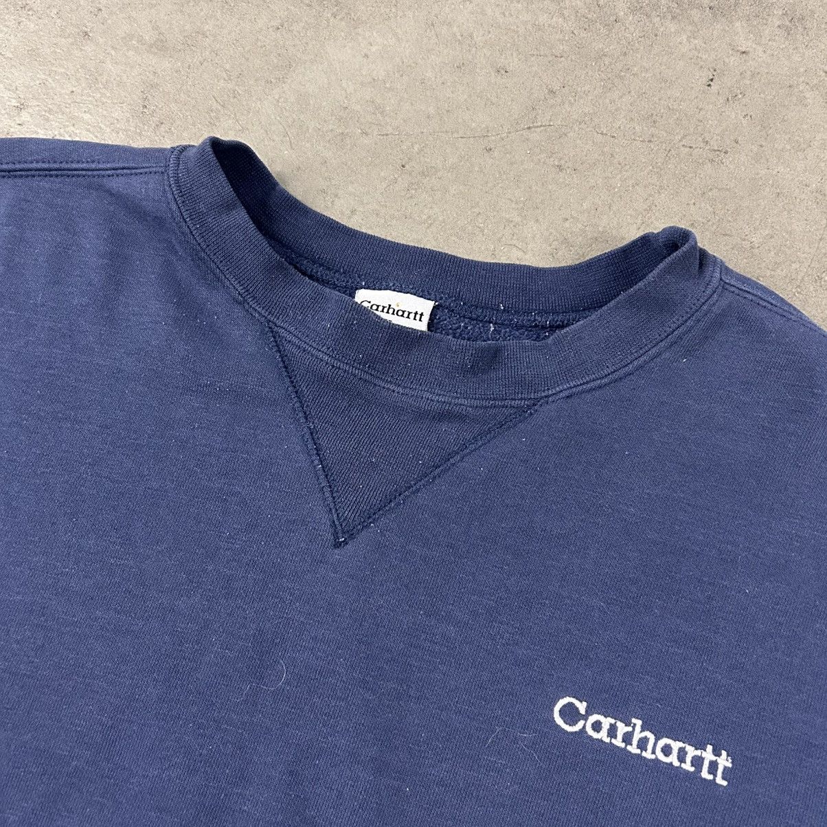 Carhartt × Vintage Vintage carhartt navy blue faded crewneck Size US XL / EU 56 / 4 - 4 Thumbnail