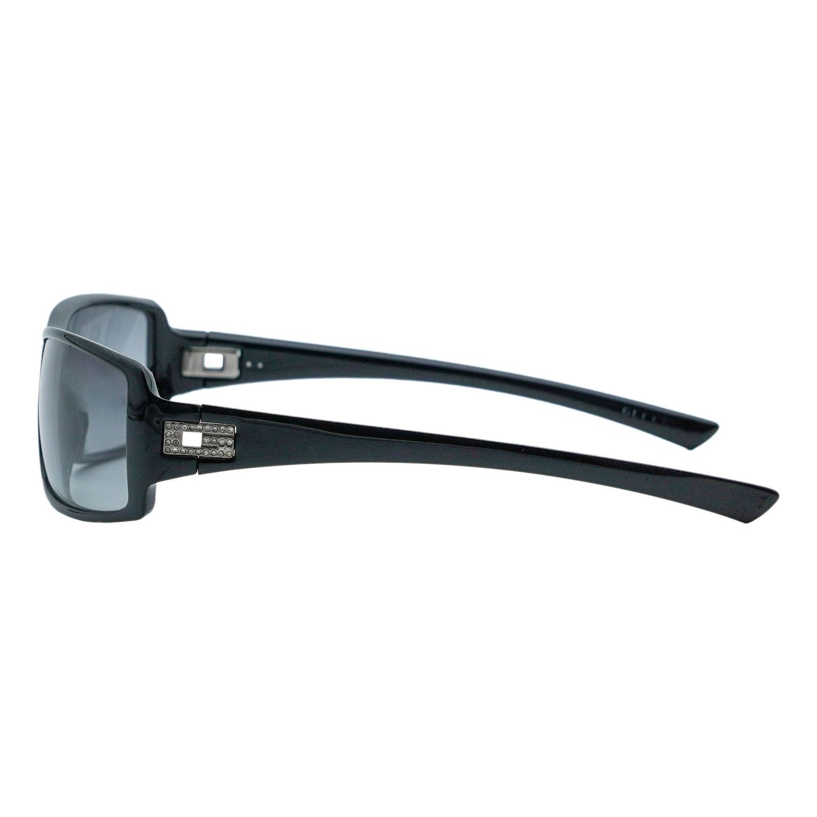 Gucci Vintage Gucci Black Strass GG Logo Rectangular Sunglasses Size ONE SIZE - 3 Thumbnail