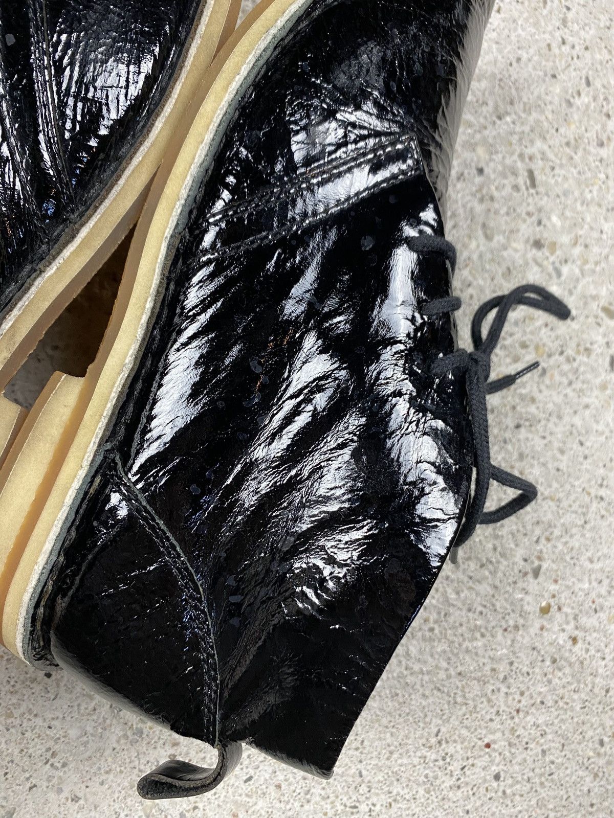 Diesel Diesel vintage patent leather shoes boots black transparent Size US 9 / EU 42 - 5 Thumbnail