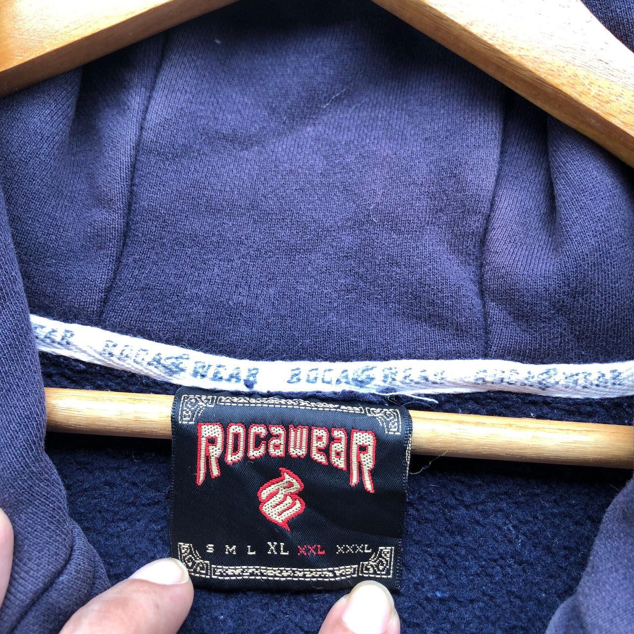 Rocawear Vintage distressed ROCAWEAR hoodie Size US XXL / EU 58 / 5 - 7 Thumbnail