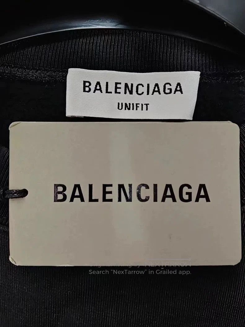 Balenciaga Balenciaga Black Embroidered Logo Sweatshirt. Size US M / EU 48-50 / 2 - 5 Thumbnail