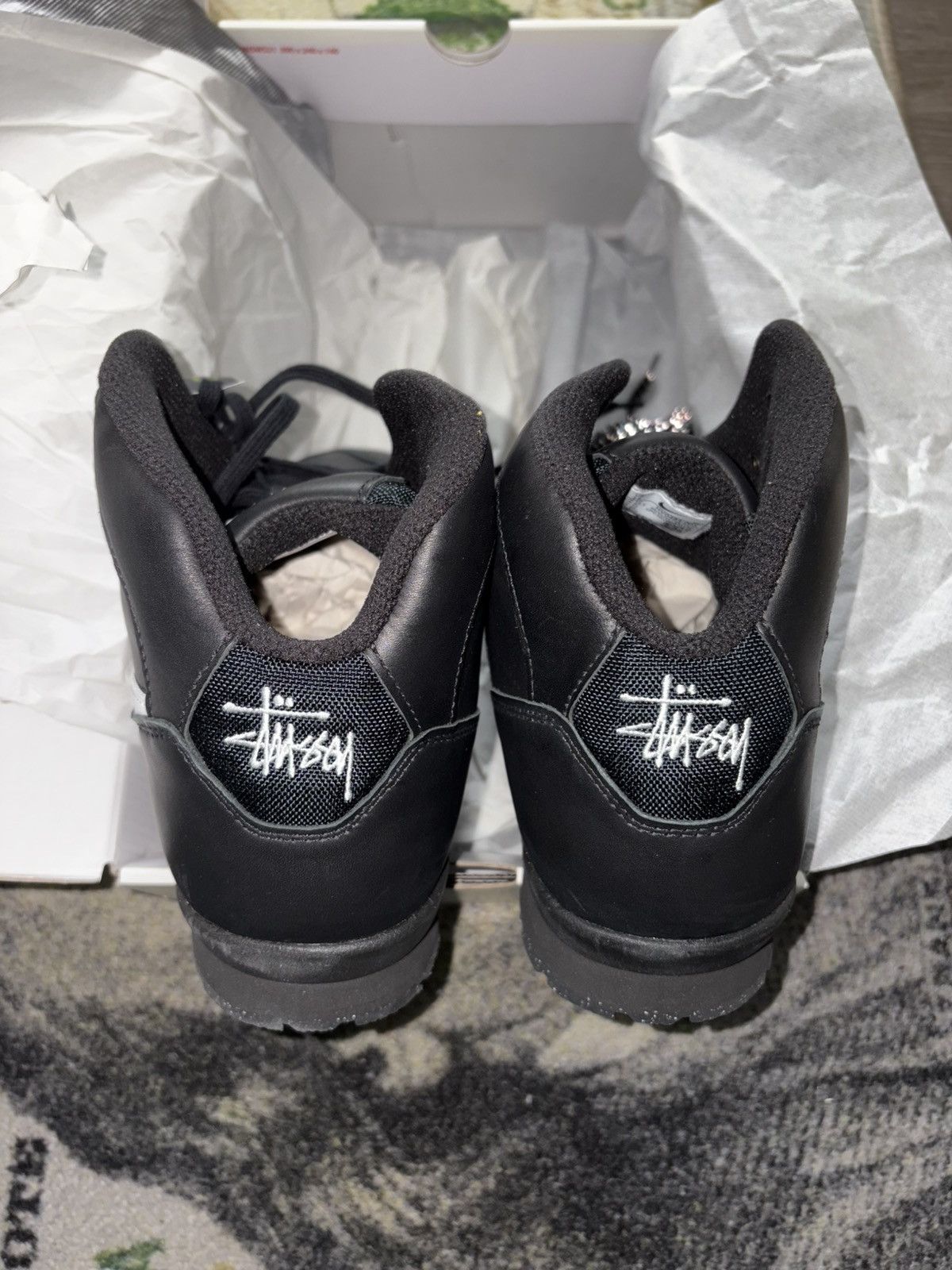 Nike × Stussy Nike Air Baltoro Stussy Black White Size US 13 / EU 46 - 4 Thumbnail