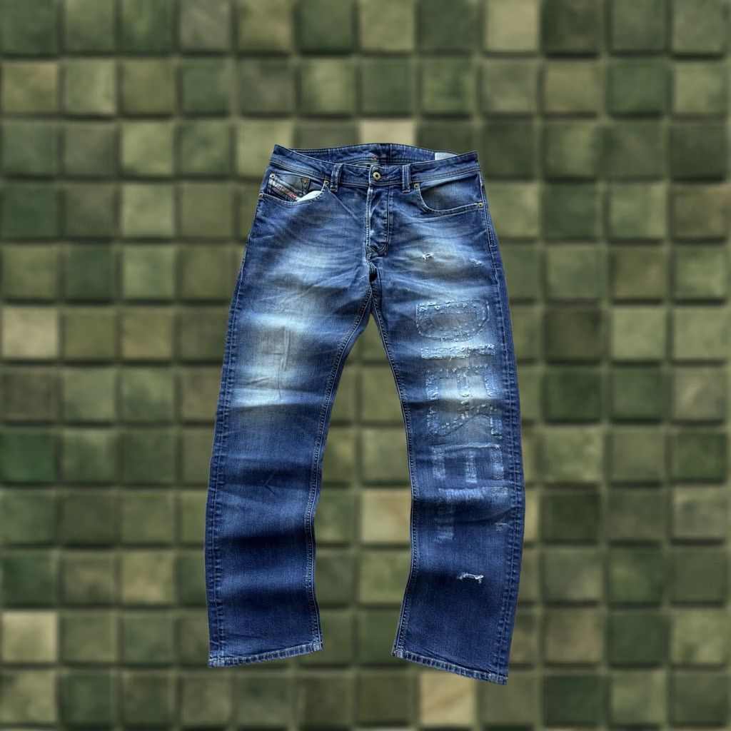 Diesel Diesel Jeans Vintage Big Logo Denim Pants 33 Men Regular Blue 90s City Logo Retro Streetwear Biker USA Size US 33 - 1 Thumbnail