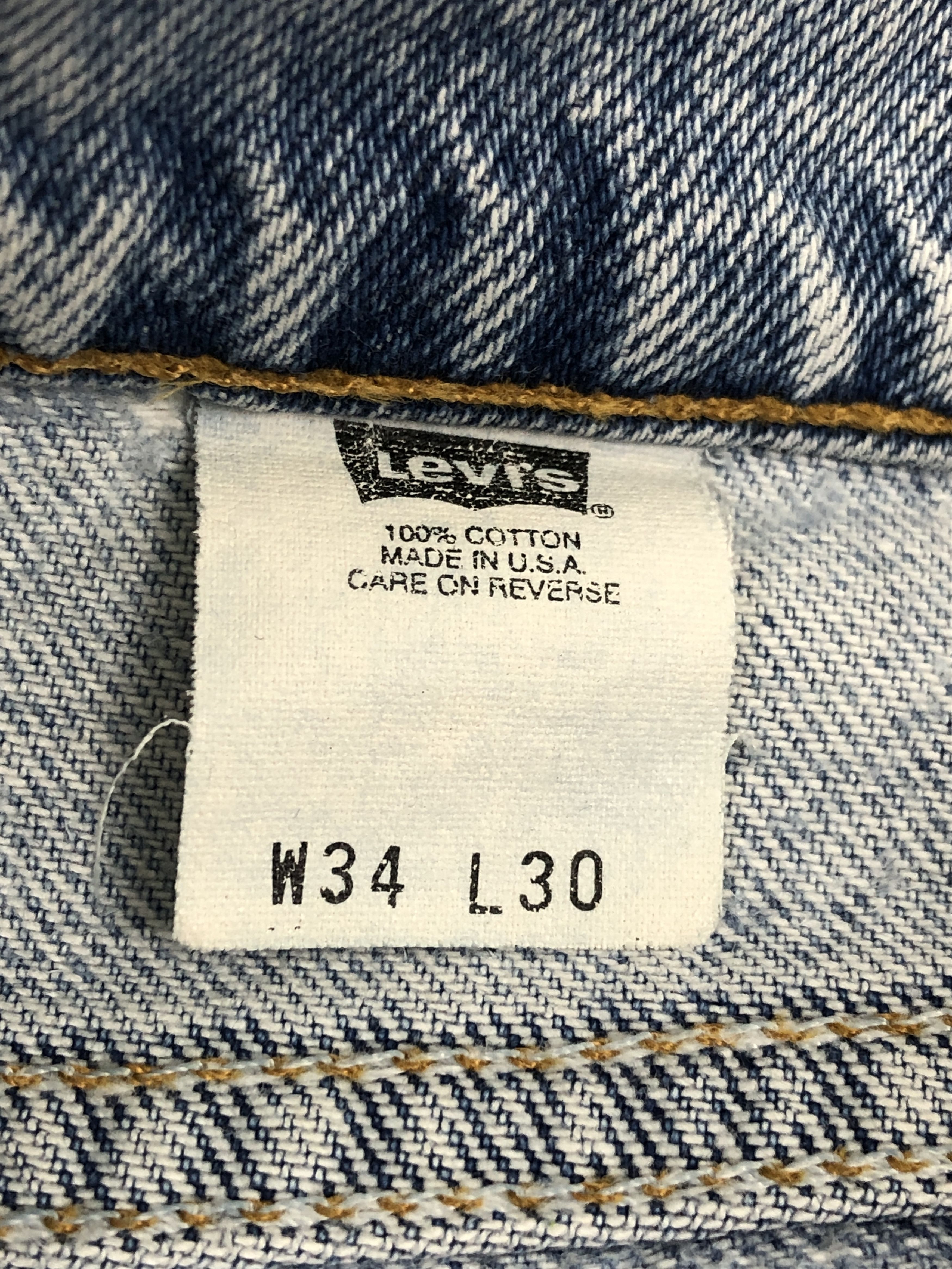 Levi's Distressed Vintage 90s Levis Light Washed Jeans DP2358 Size US 31 - 7 Thumbnail
