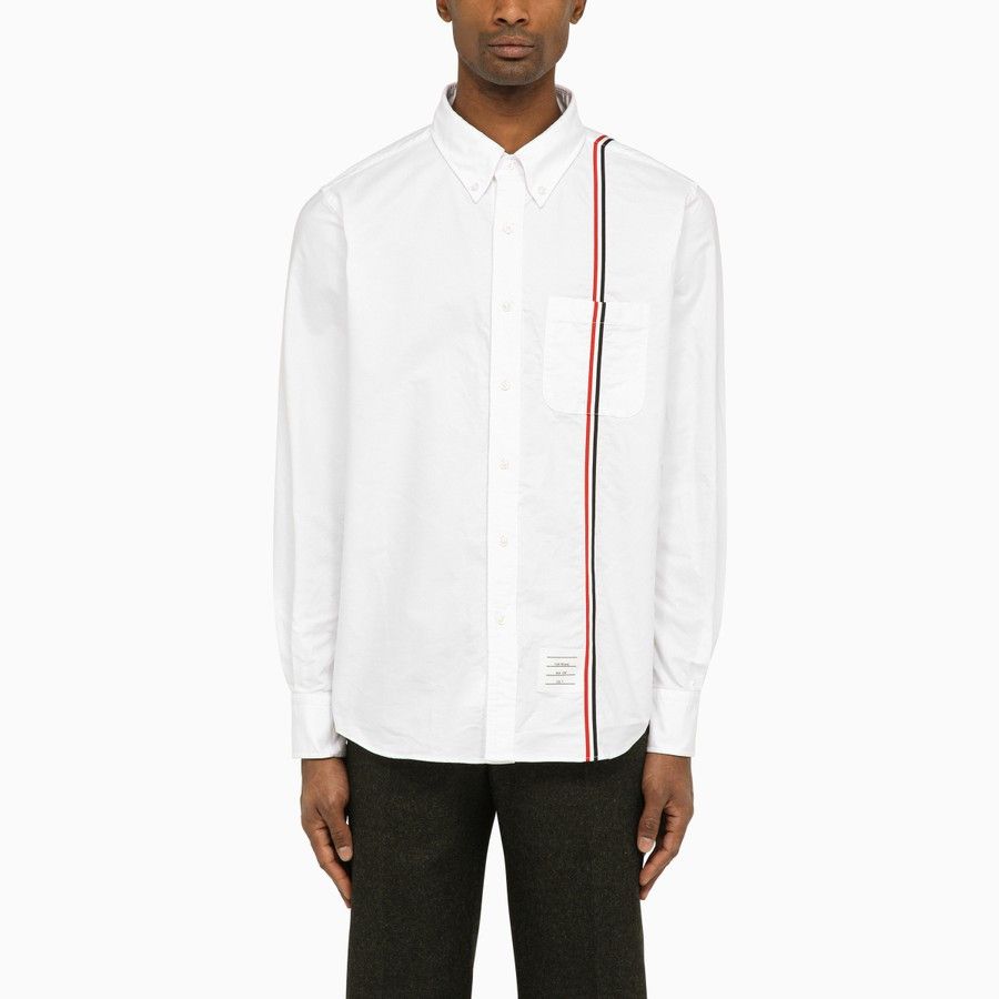 Thom Browne o1d2blof0724 Poplin Shirt in White Size US L / EU 52-54 / 3 - 1 Thumbnail