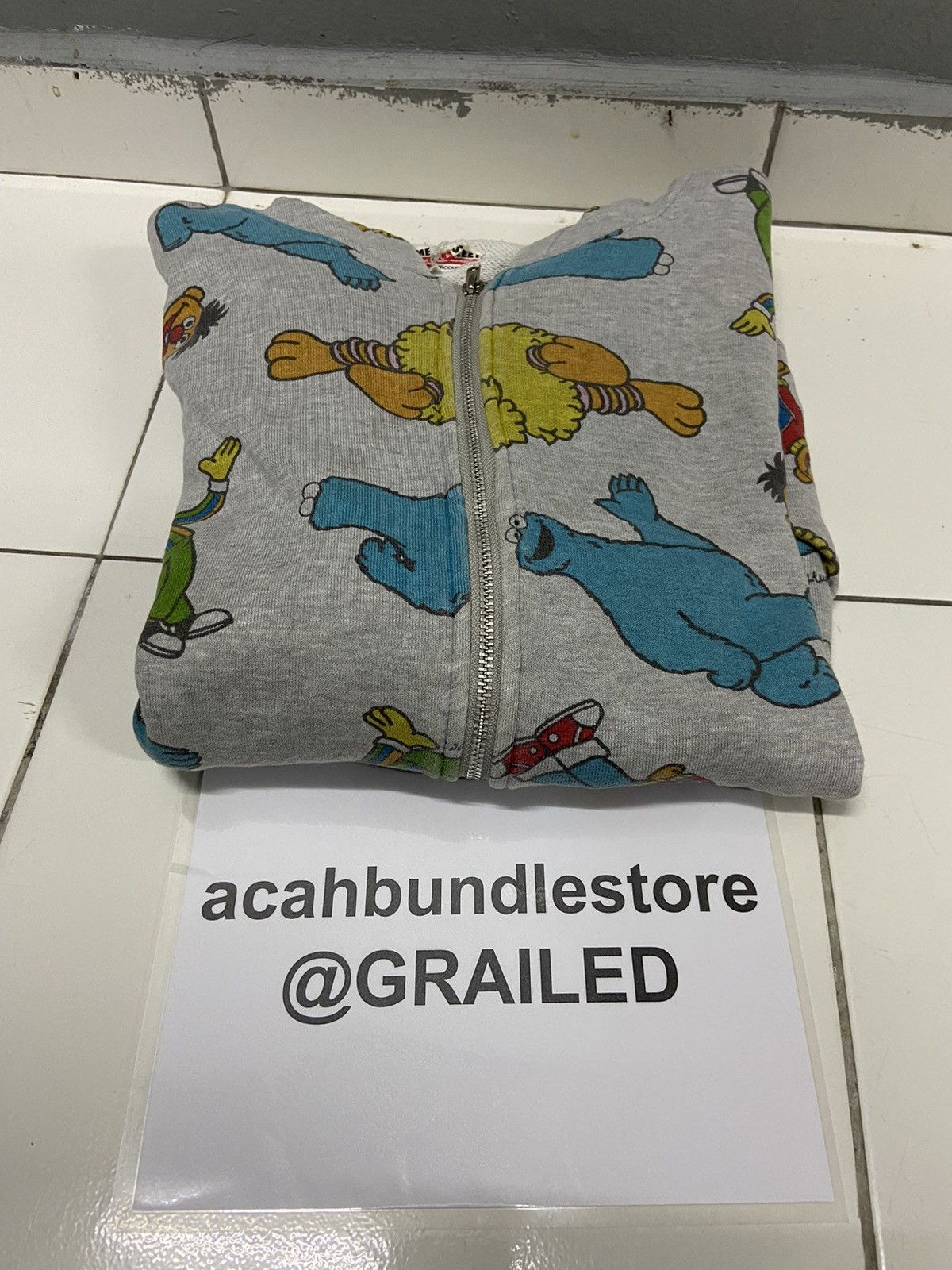 Cartoon Network SESAME STREET FULLPRINT ZIPPER HOODIE Size US M / EU 48-50 / 2 - 16 Thumbnail