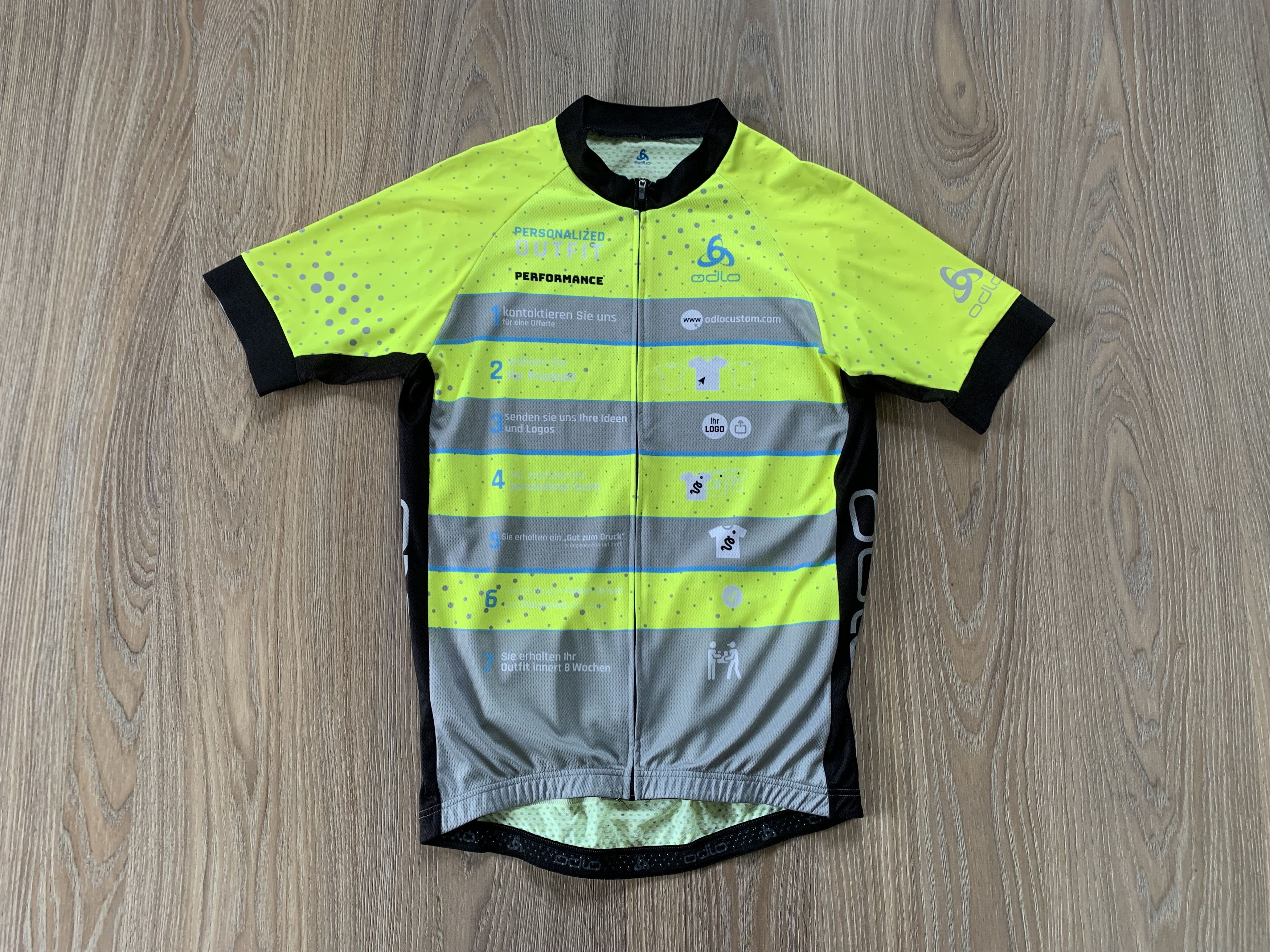 Bicycle Odlo Men's Short Sleeve Full Zip Cycling Jersey Size US L / EU 52-54 / 3 - 2 Thumbnail