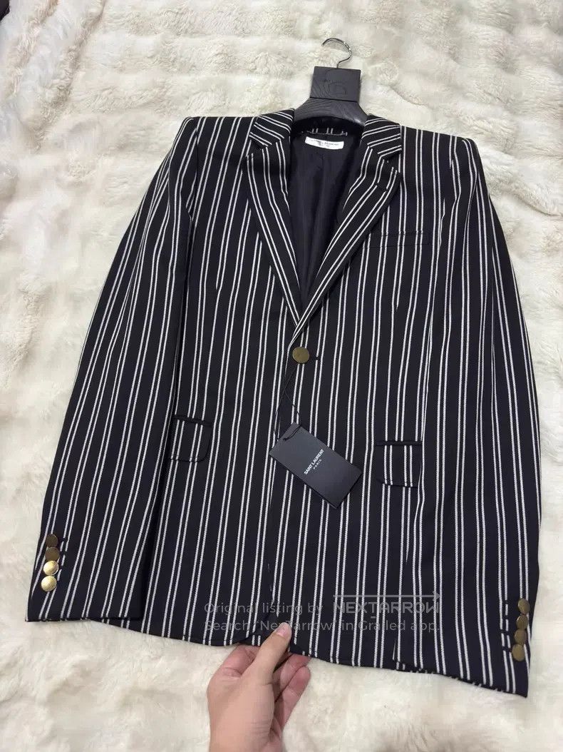 Saint Laurent Paris Saint Laurent Paris Gold Button Striped Men's Suit i Size US S / EU 44-46 / 1 - 4 Thumbnail