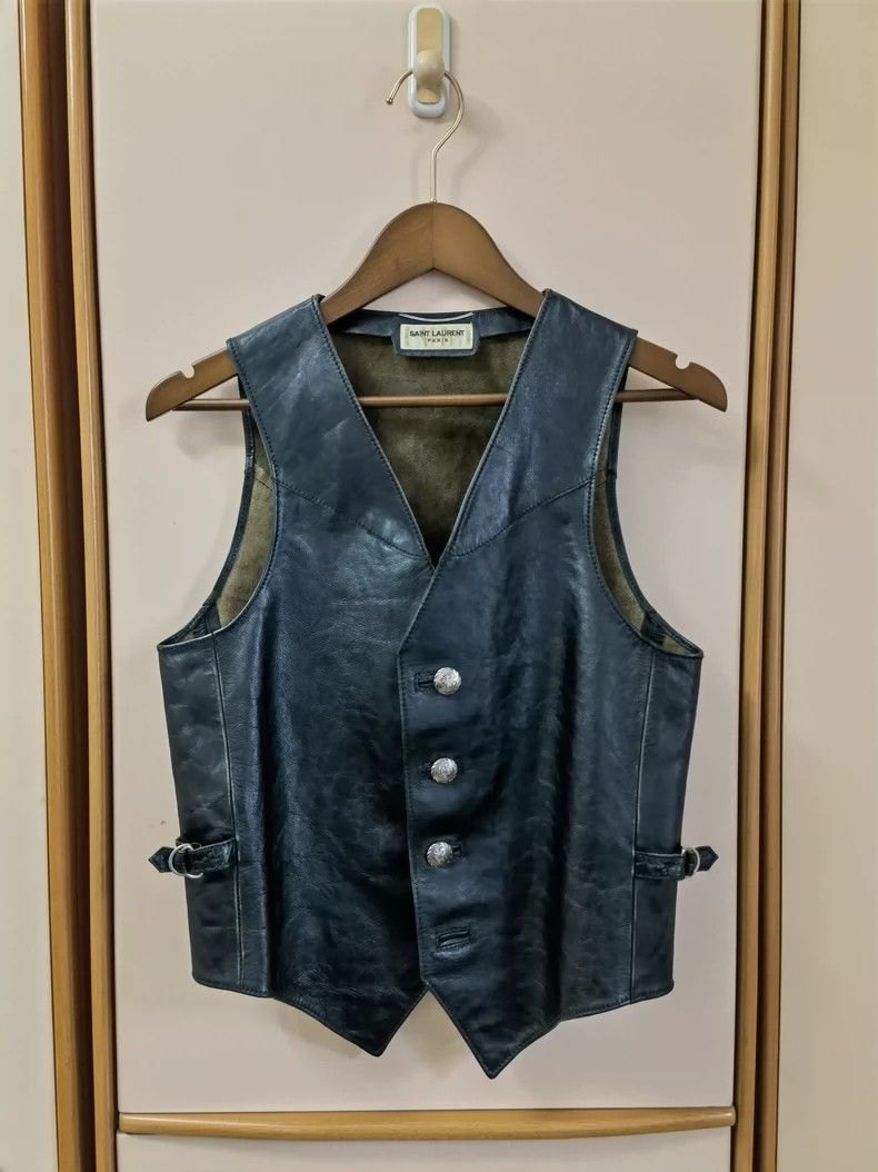 Saint Laurent Paris saint laurent paris2015SS Western Cowhide Vest 2503-Nextarr Size 46R - 1 Thumbnail