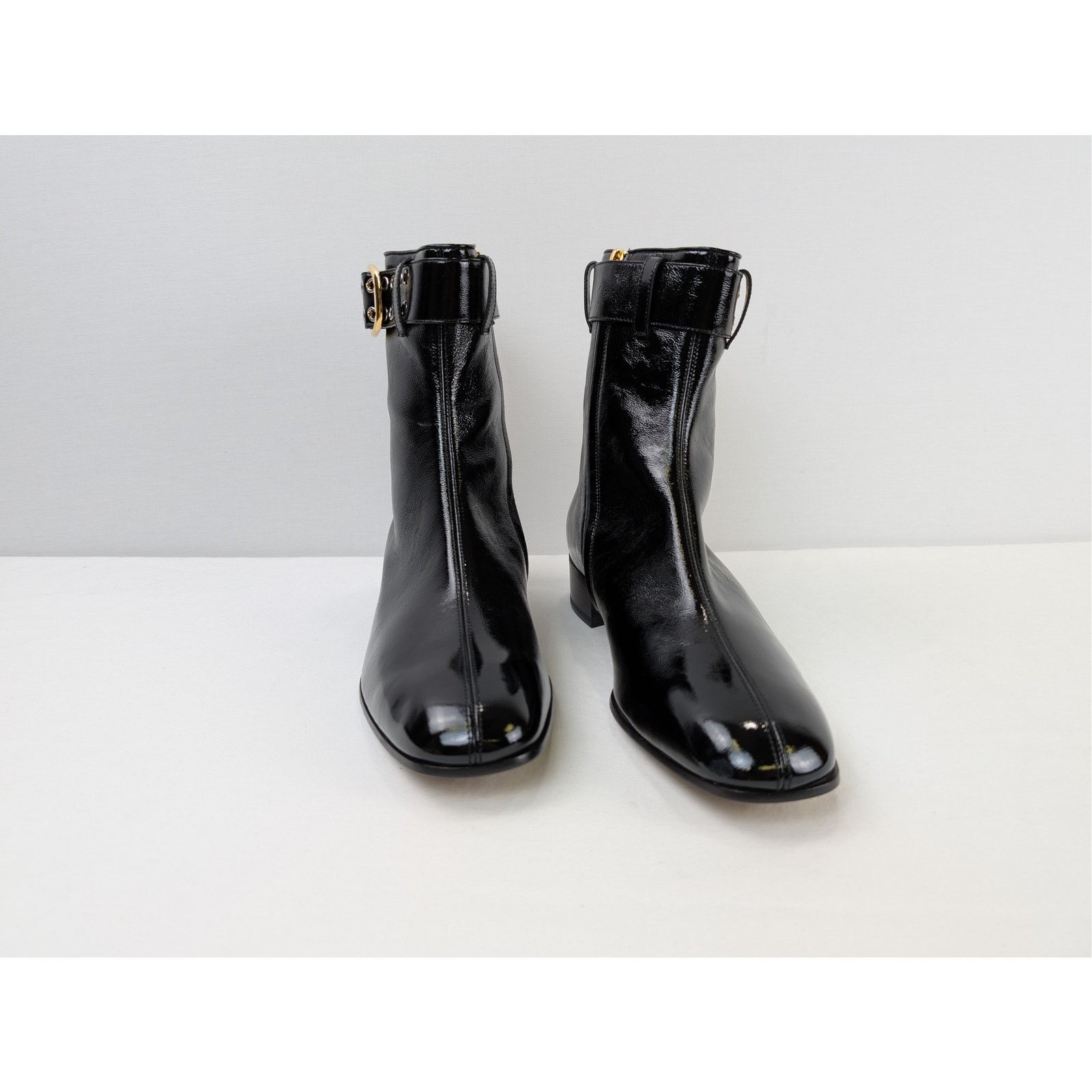 Gucci o1rshd1 Vernice Naplack Boots in Nero Size US 12.5 / EU 45-46 - 6 Thumbnail