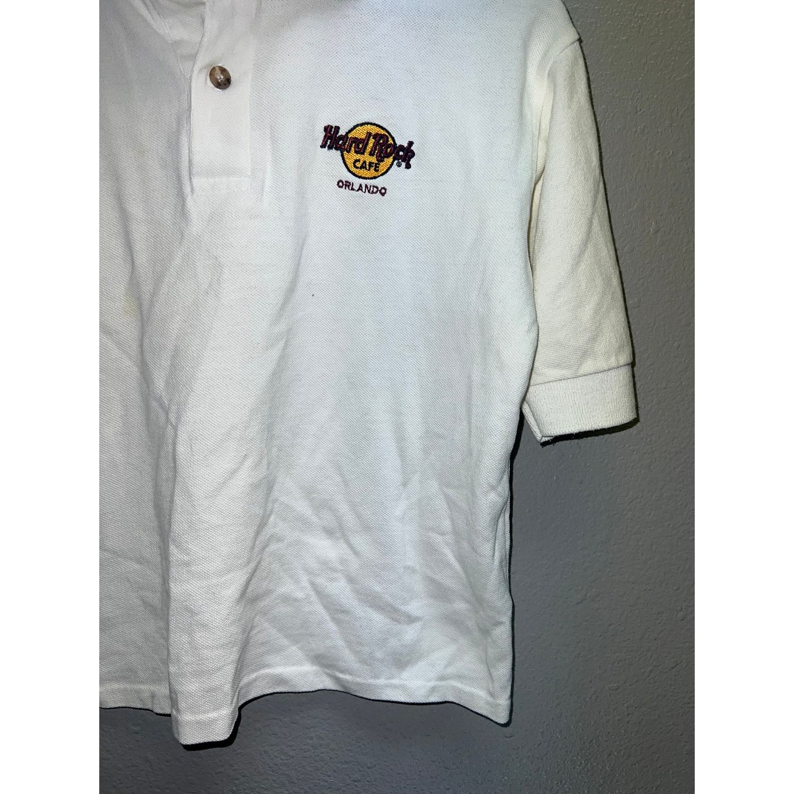 Hard Rock Cafe Womens Hard Rock Cafe Polo Shirt Short Sleeve Crop Top M Size M / US 6-8 / IT 42-44 - 4 Thumbnail
