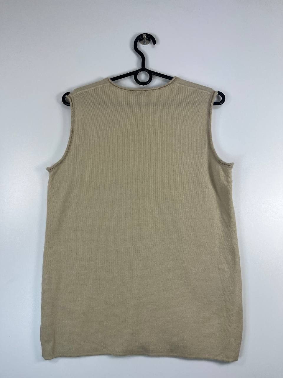 Jil Sander Jil Sander Sleeveless Knit Top Beige Tank Vest Womens Size M Size US M / EU 48-50 / 2 - 5 Thumbnail
