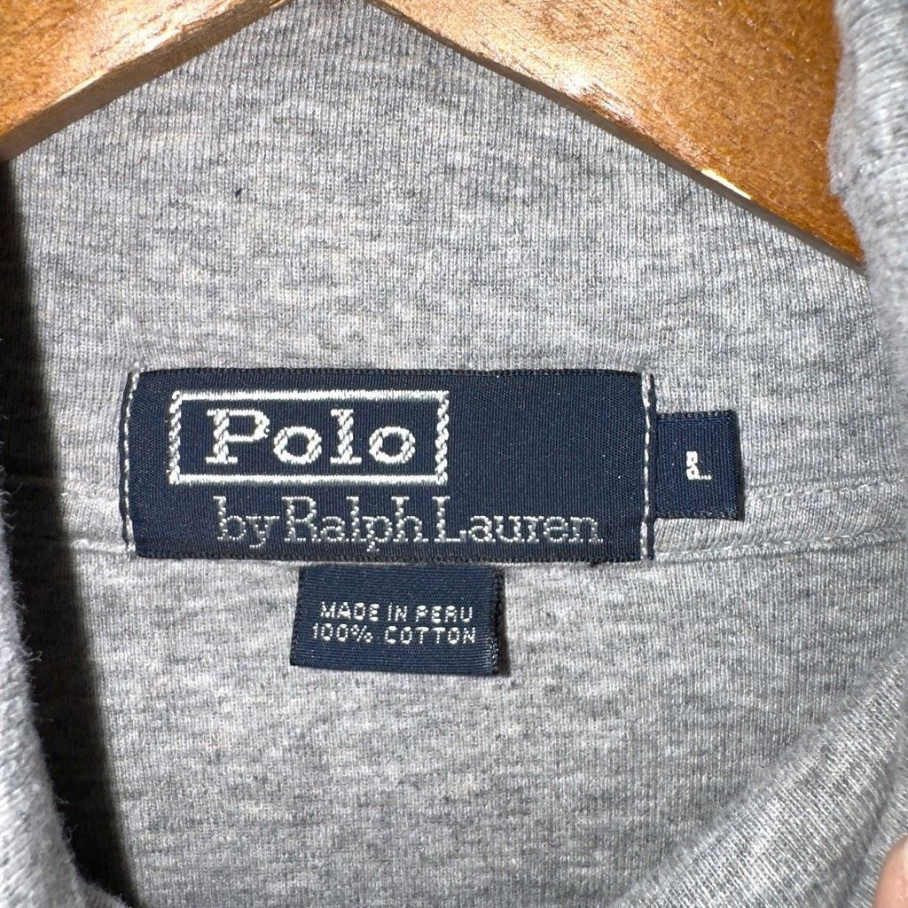 Polo Ralph Lauren Polo Ralph Lauren Heather Gray Made in Peru Cotton Turtlenec Size US L / EU 52-54 / 3 - 3 Thumbnail