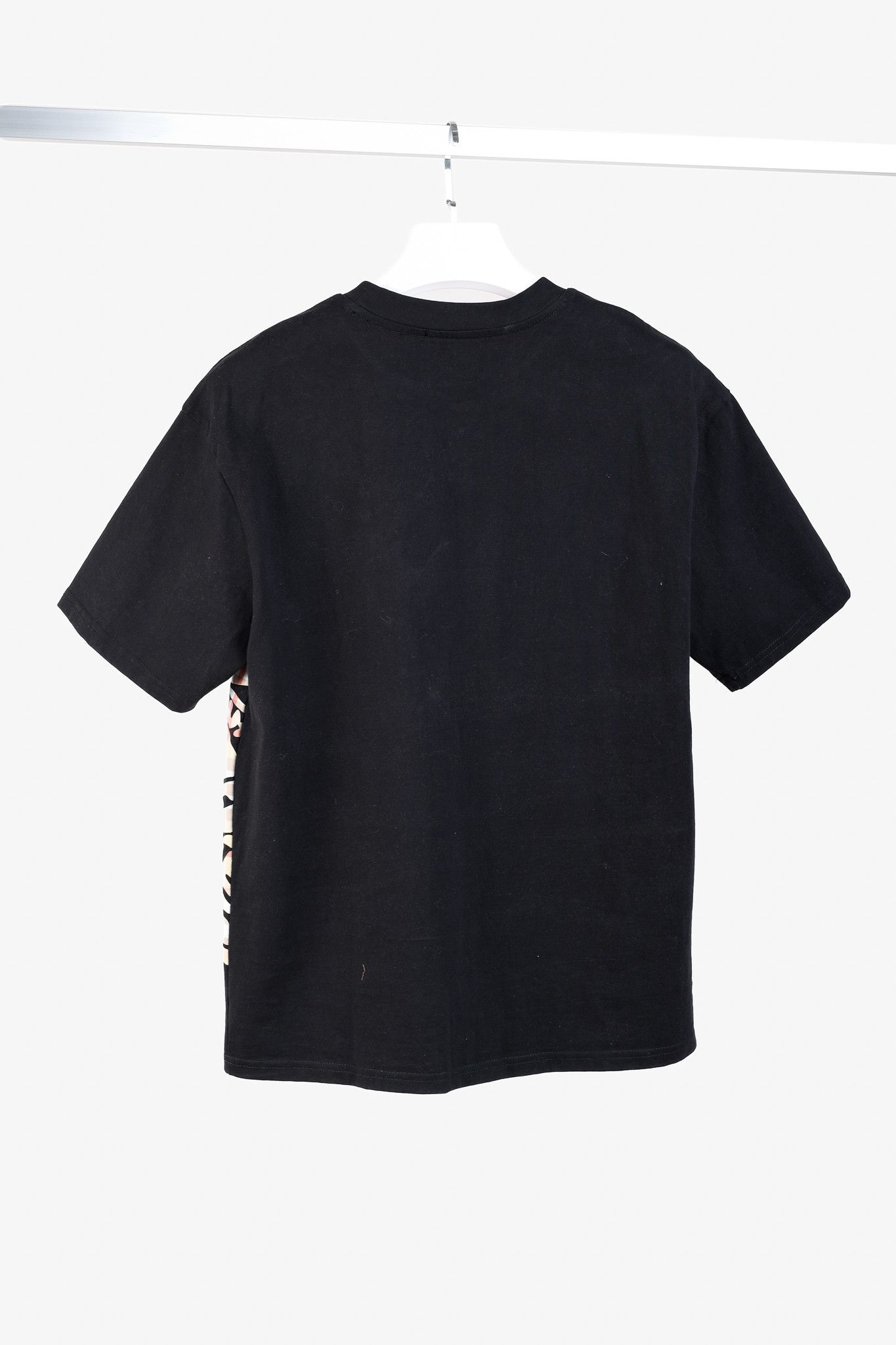 Burberry Burberry Equestrian Knight Check Logo Black Tee Size L / US 10 / IT 46 - 2 Thumbnail
