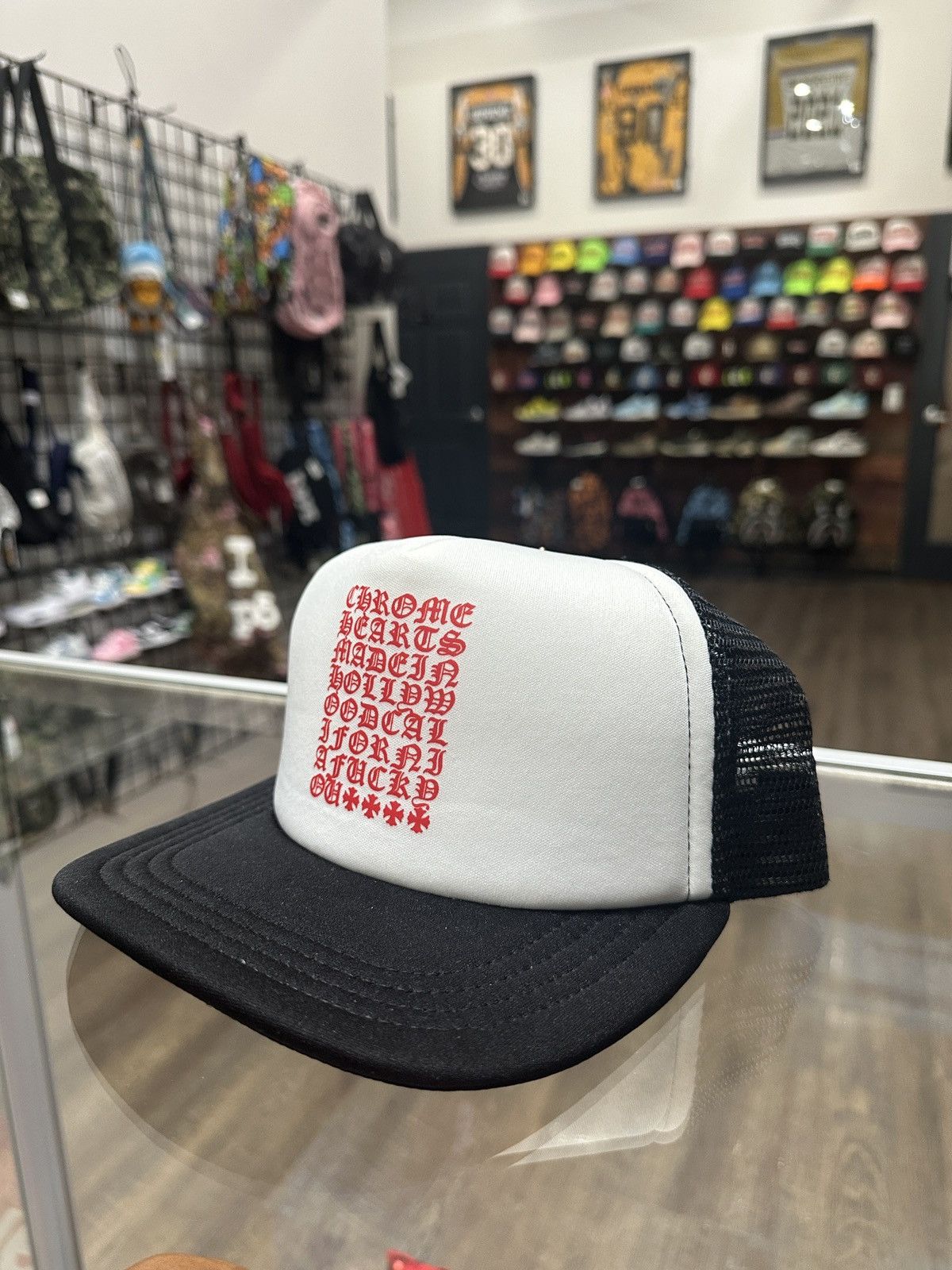 Chrome Hearts Chrome Hearts Eyechart Trucker Hat Size ONE SIZE - 2 Thumbnail