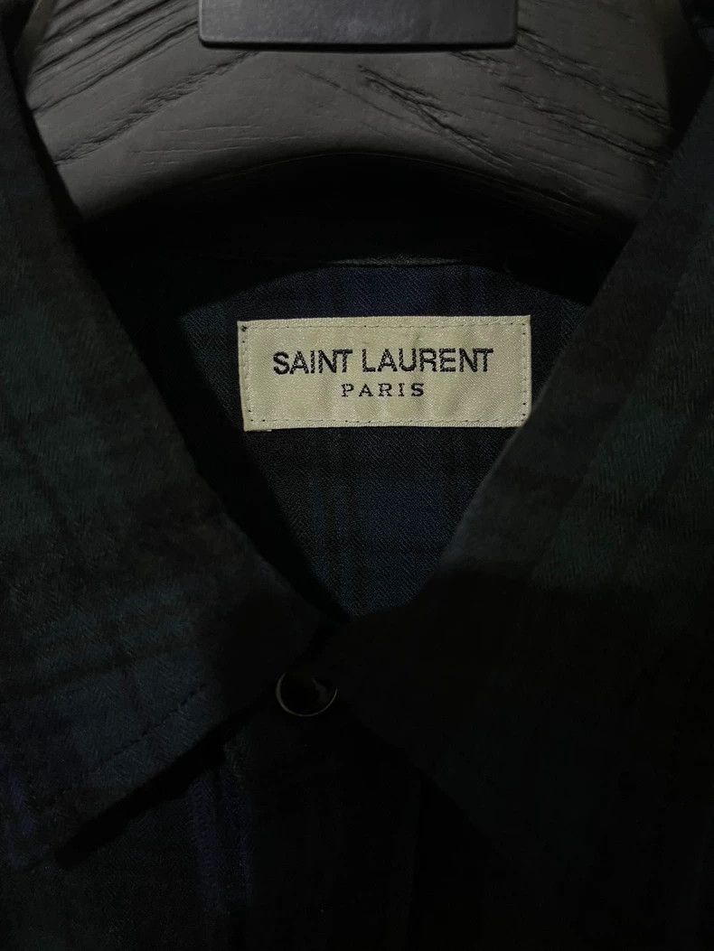 Saint Laurent Paris saint Laurent paris16 SS Authentic Pleated Gradient Blue S Size US S / EU 44-46 / 1 - 2 Thumbnail