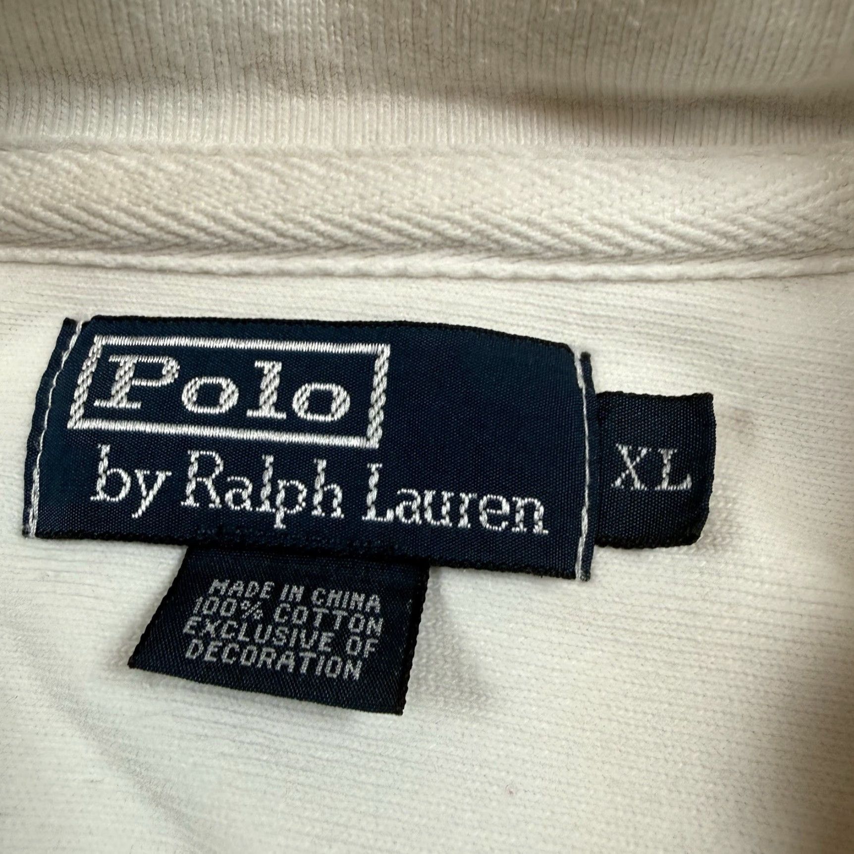 Polo Ralph Lauren VINTAGE Polo Ralph Lauren Hoodie Full Zip Anchor Crown Crest Mens XL White Size XL Size US XL / EU 56 / 4 - 6 Thumbnail