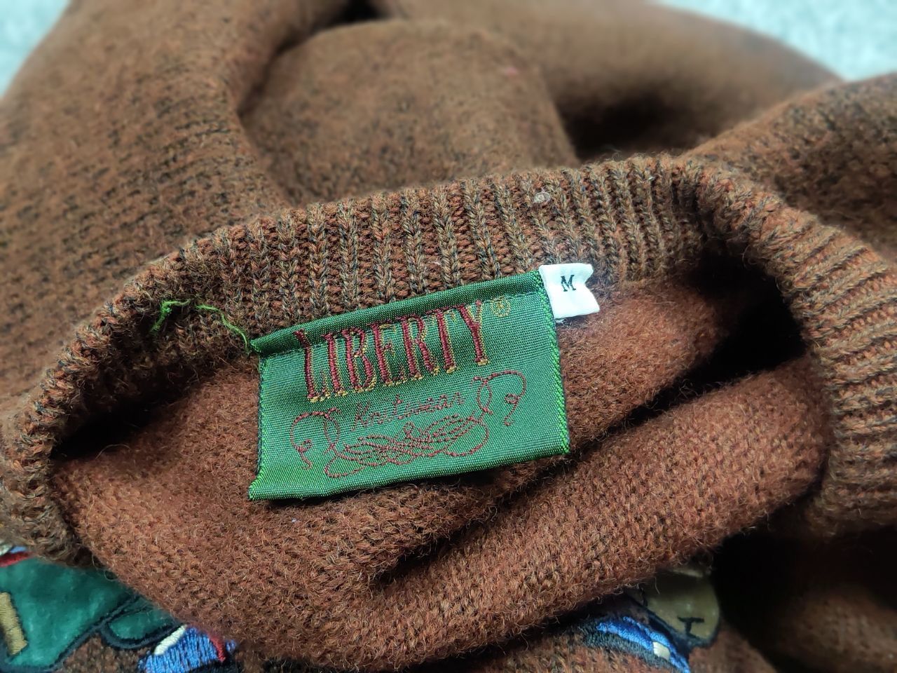 Japanese Brand Vintage 80's Liberty Logo Golf Club Knit Brown Sweater Wool Size US M / EU 48-50 / 2 - 13 Thumbnail