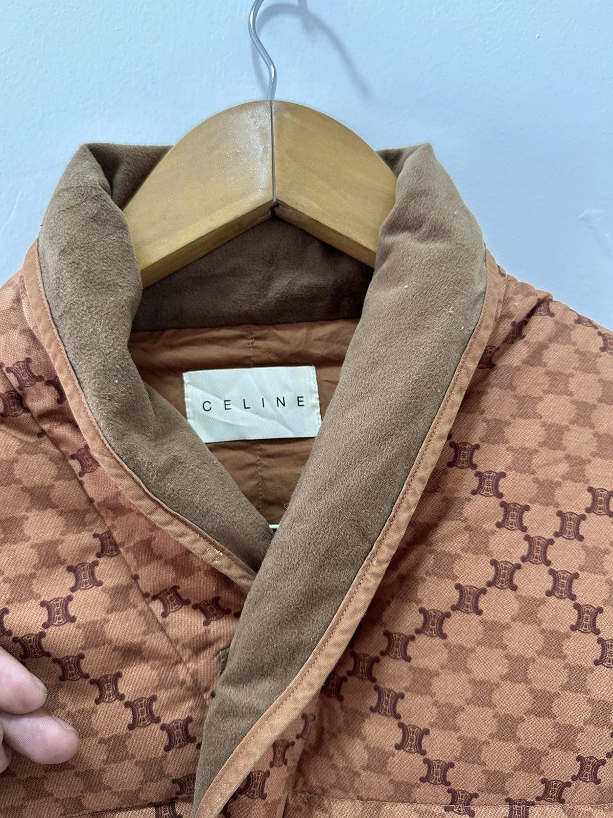Celine Celine Full Print Monogram Logo Poncho Padded Design Size US M / EU 48-50 / 2 - 4 Thumbnail