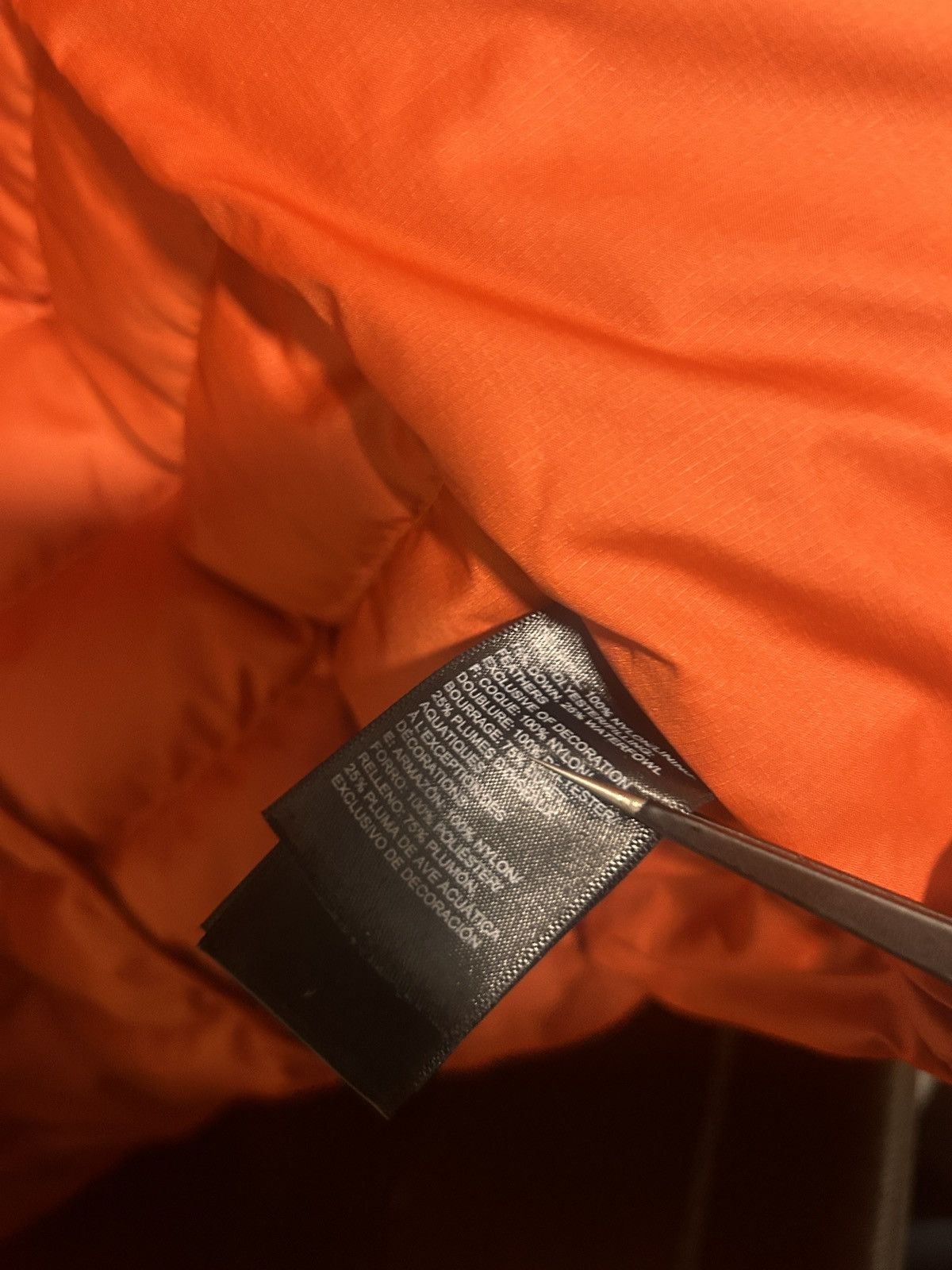 The North Face Orange North Face Puffer Size US M / EU 48-50 / 2 - 5 Thumbnail