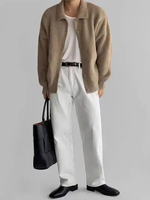 Aran Isles Knitwear Vintage Khaki L Button Casual Knit Cardigan Sweater Jacket Size US L / EU 52-54 / 3 - 6 Thumbnail
