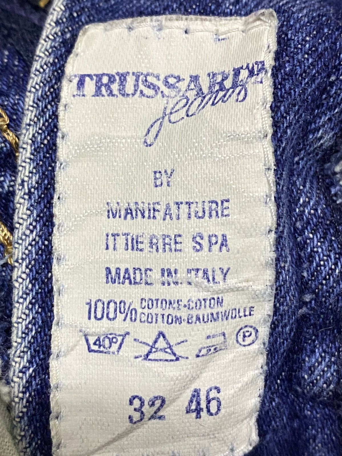 Trussardi Vintage Trussardi Blue Wash Distressed Jeans Size US 28 / EU 44 - 11 Thumbnail