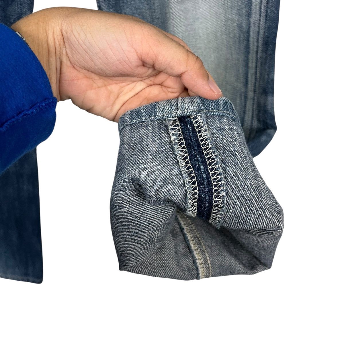 Edwin Vintage Edwin Blue Trip Denim Jeans Size US 34 / EU 50 - 12 Thumbnail