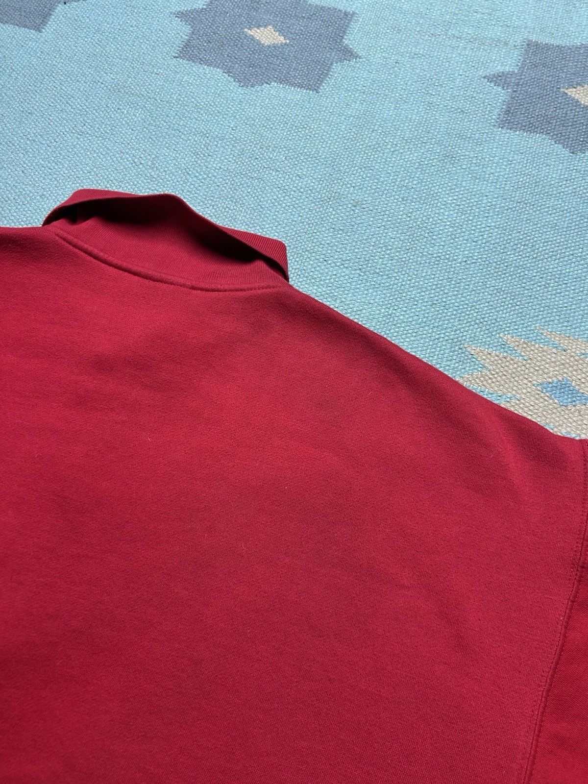 Vintage Vintage Henley sweatshirt cheetah blank red 1/4 button large Size US L / EU 52-54 / 3 - 8 Thumbnail