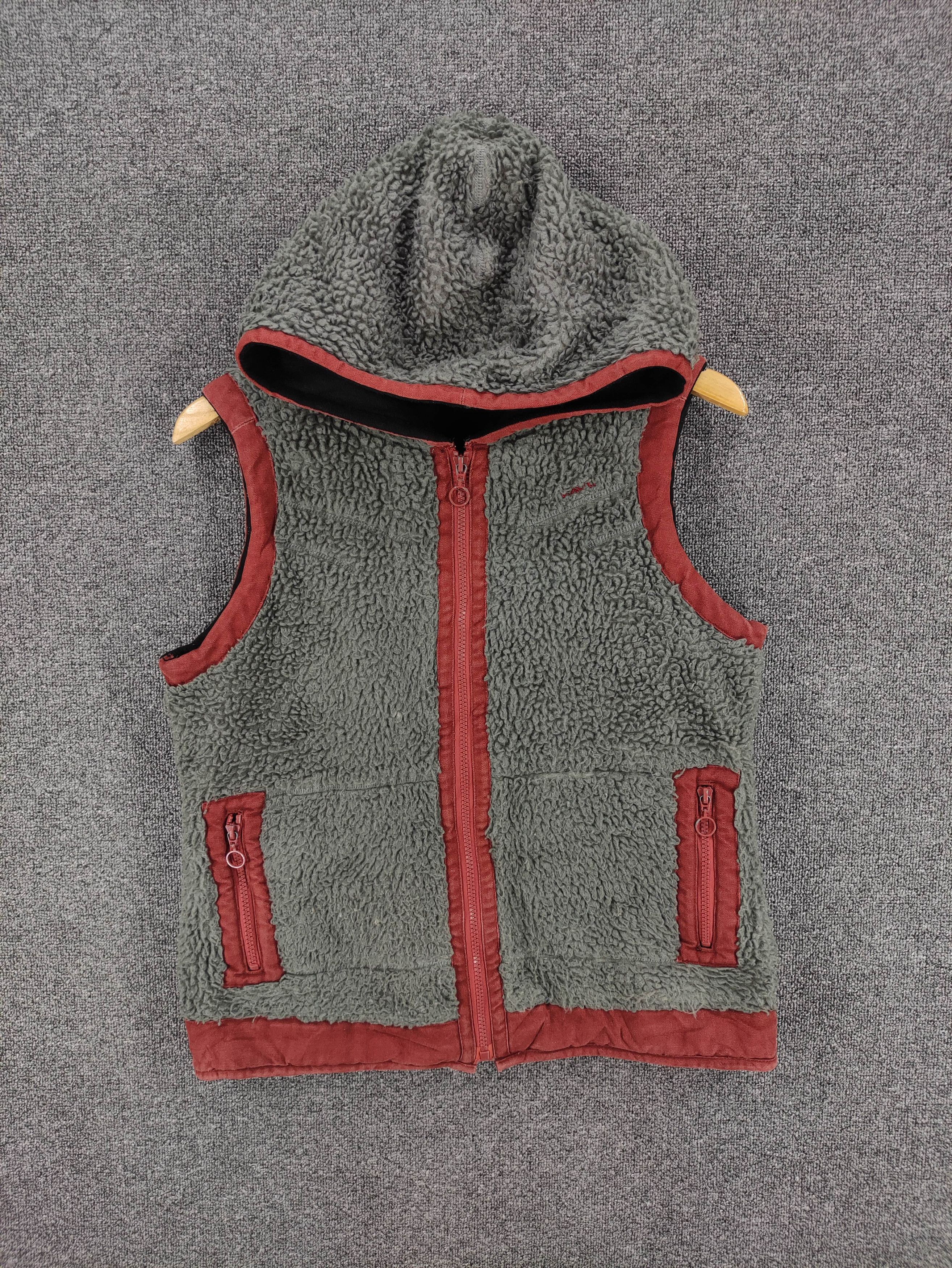 KAVU Vintage Kavu Sherpa Vest Hoodie Zipper Size US S / EU 44-46 / 1 - 1 Thumbnail