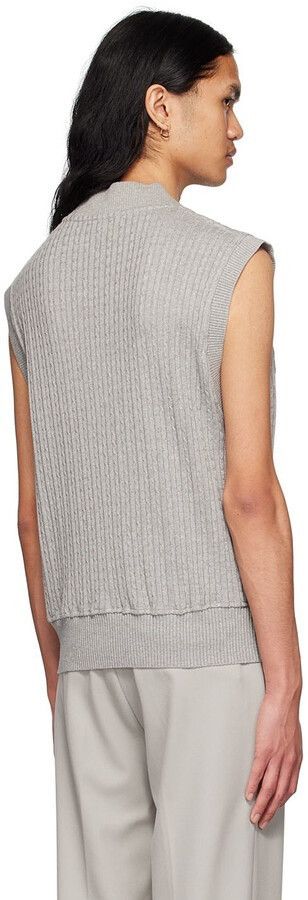 Martin Asbjorn !DS! SS22 Martin Asbjorn Chase Grey Melange Vest Size US XL / EU 56 / 4 - 5 Thumbnail