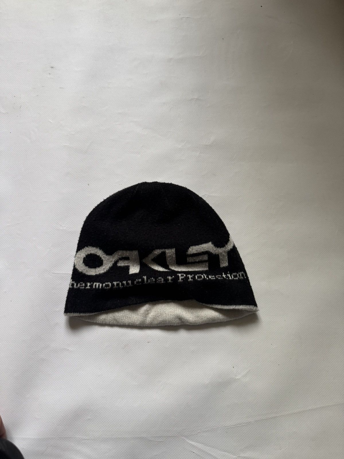 Oakley Vintage Oakley Big Logo Beanie Y2K Cyber Gorpcore REVERSIBLE Size ONE SIZE - 3 Thumbnail