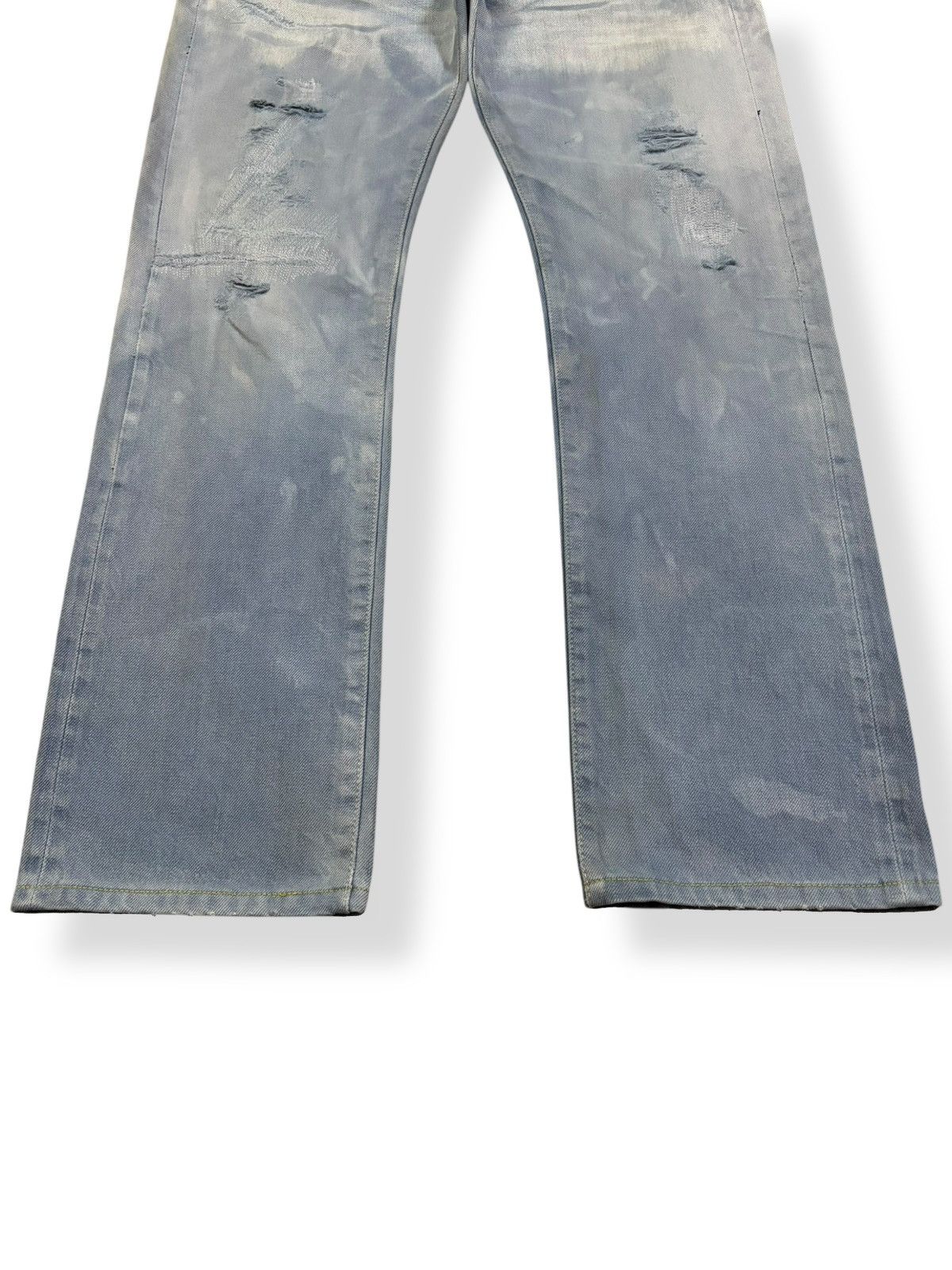 Hysteric Glamour Vintage Kuro Selvedge Acid Wash Distressed Grunge Jeans Size US 30 / EU 46 - 9 Thumbnail