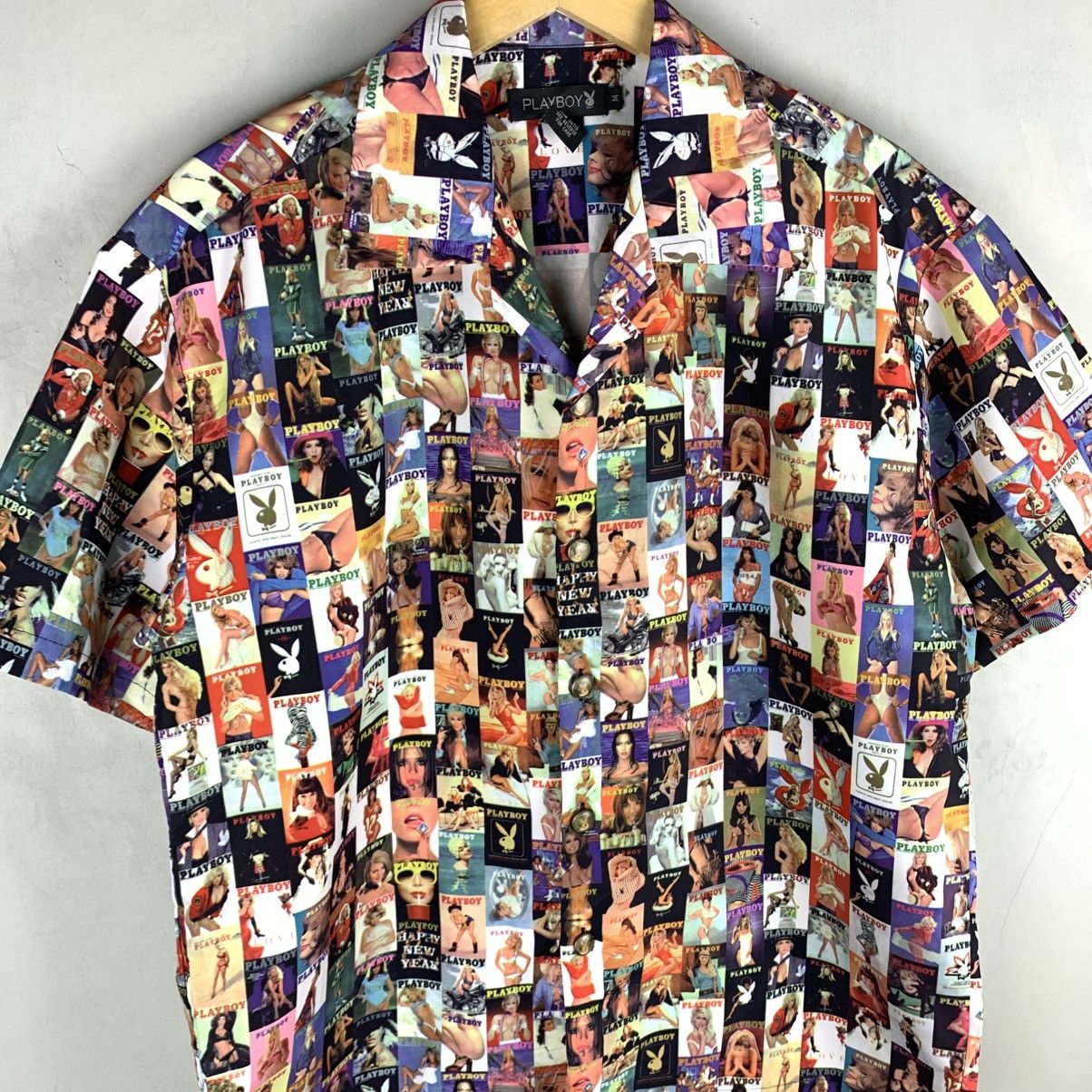 Playboy Playboy Cover Magazine Shirt Overprint Vintage Size US M / EU 48-50 / 2 - 4 Thumbnail