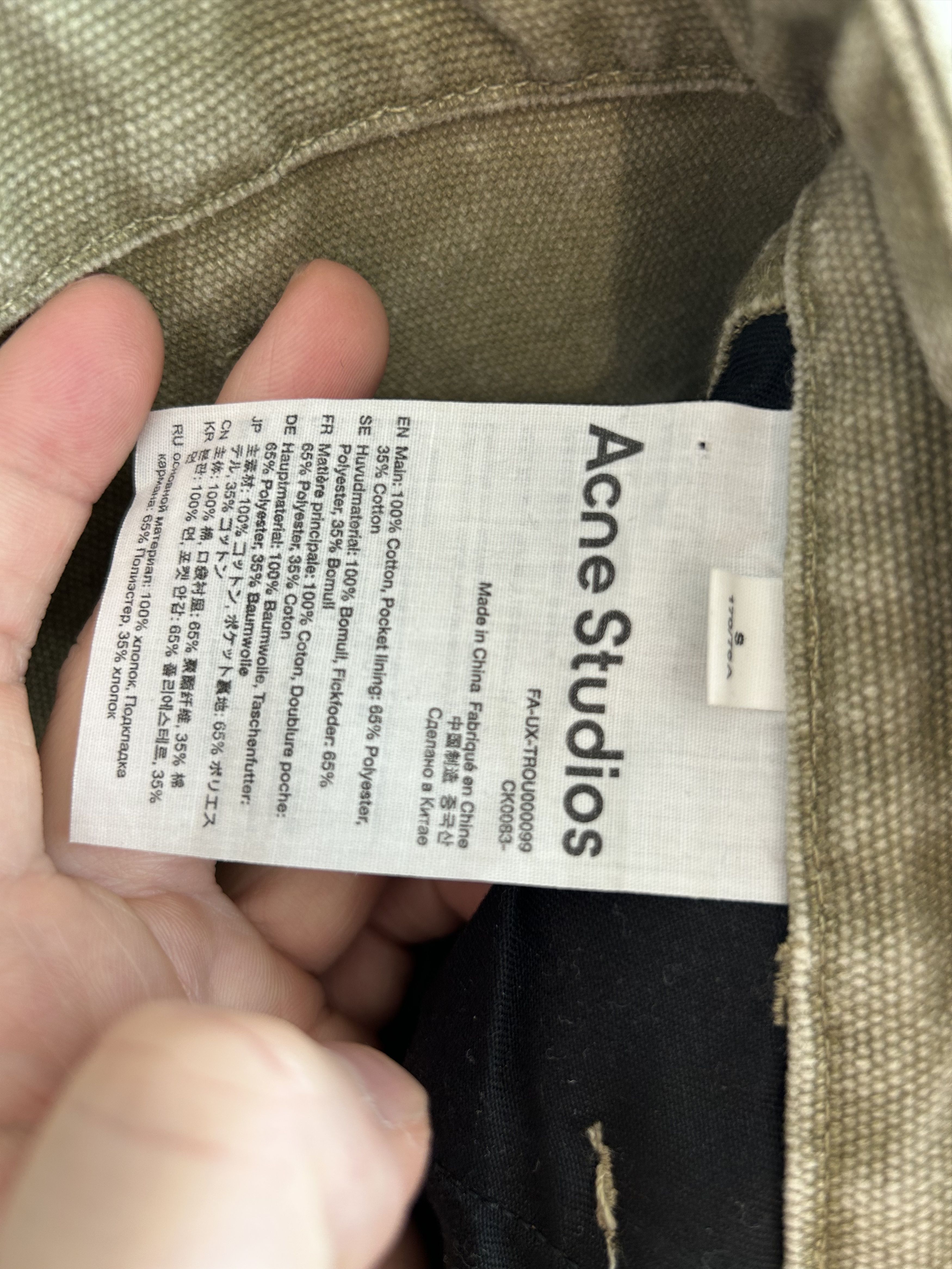 Acne Studios ACNE STUDIOS Washed Double-Knee Crack-Dye Trousers Size US 30 / EU 46 - 9 Thumbnail