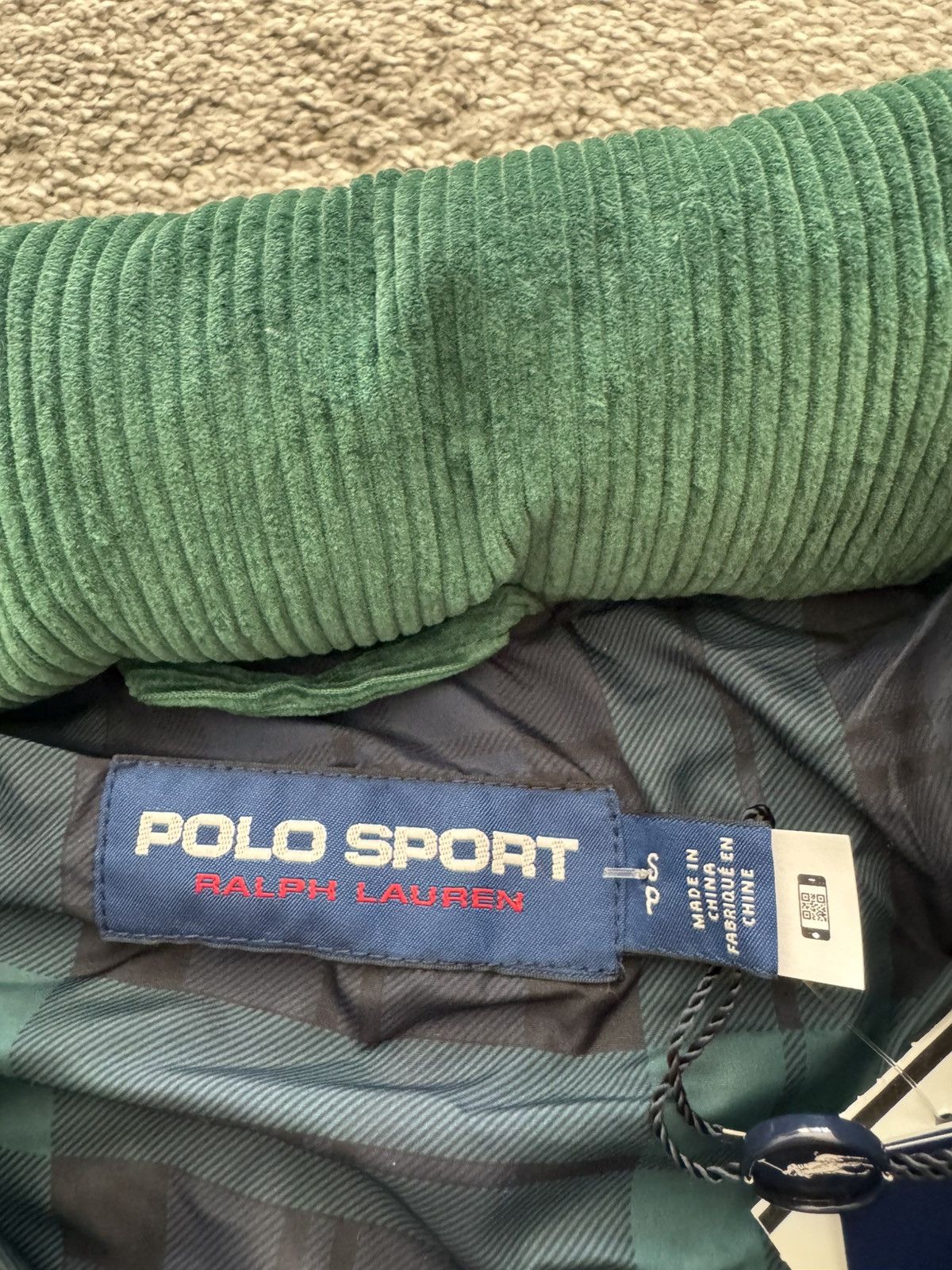 Polo Ralph Lauren Polo Ralph Lauren Polo Sport Corduroy Duck Down Fill Jacket Size US S / EU 44-46 / 1 - 3 Thumbnail