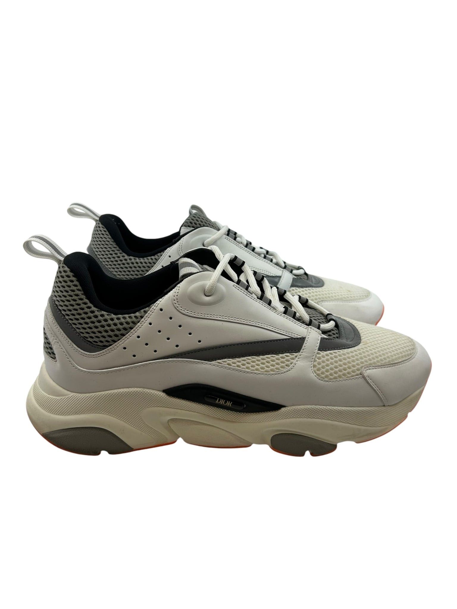 Dior B22 Sneaker White/Orange Size US 12.5 / EU 45-46 - 1 Thumbnail