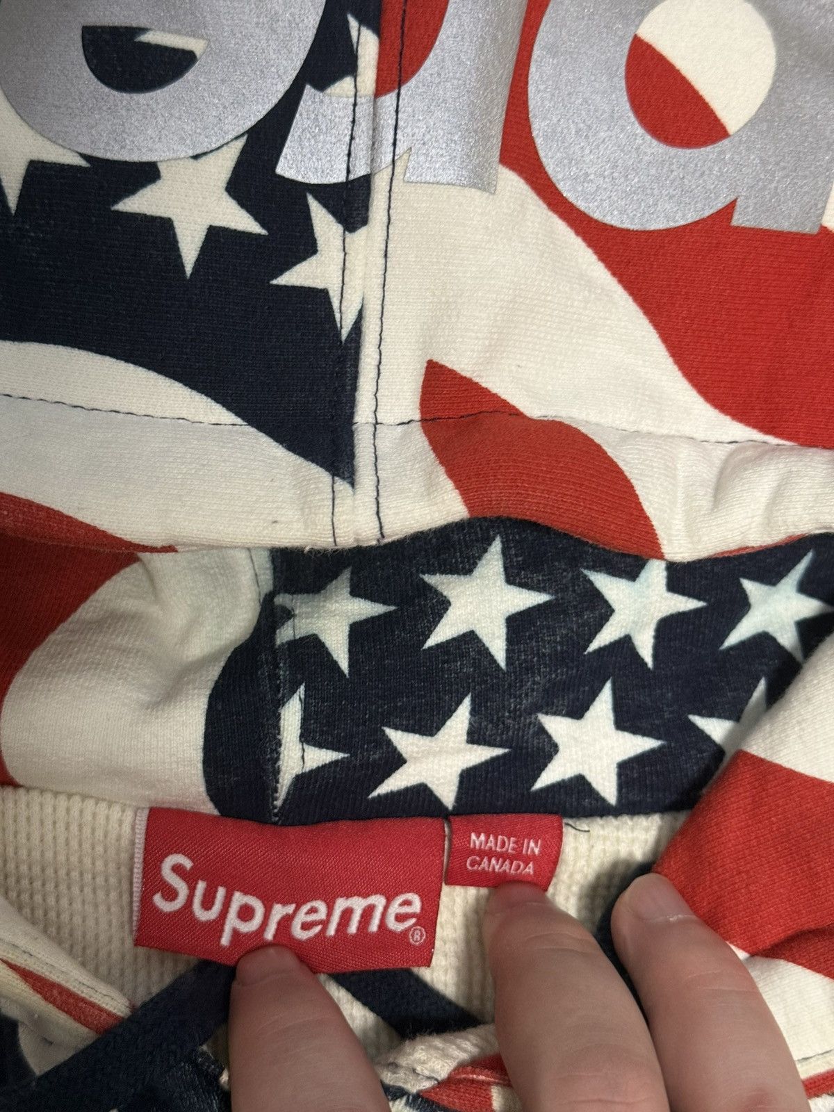 Supreme Supreme Usa flag American zip up hooded hoodie sweatshirt Size US S / EU 44-46 / 1 - 4 Thumbnail