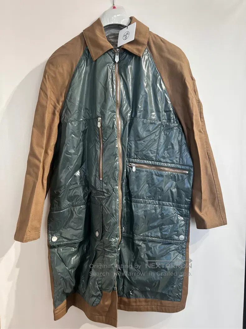 Hermes Hermes Brown and Green Patchwork Long Two-sided Wearable J Size US S / EU 44-46 / 1 - 1 Thumbnail