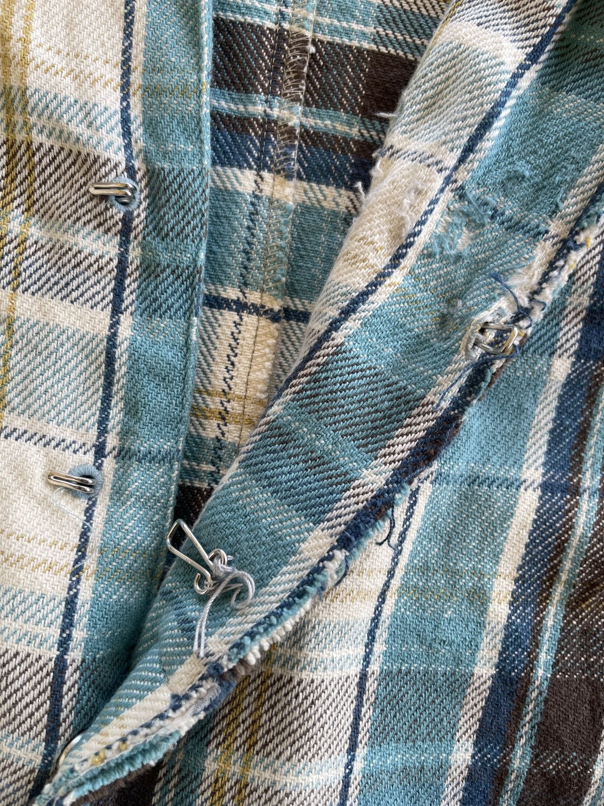 Japanese Brand CH-777 Attack The Mind 7 "Retentis" Plaid Shirt Size US XS / EU 42 / 0 - 13 Thumbnail